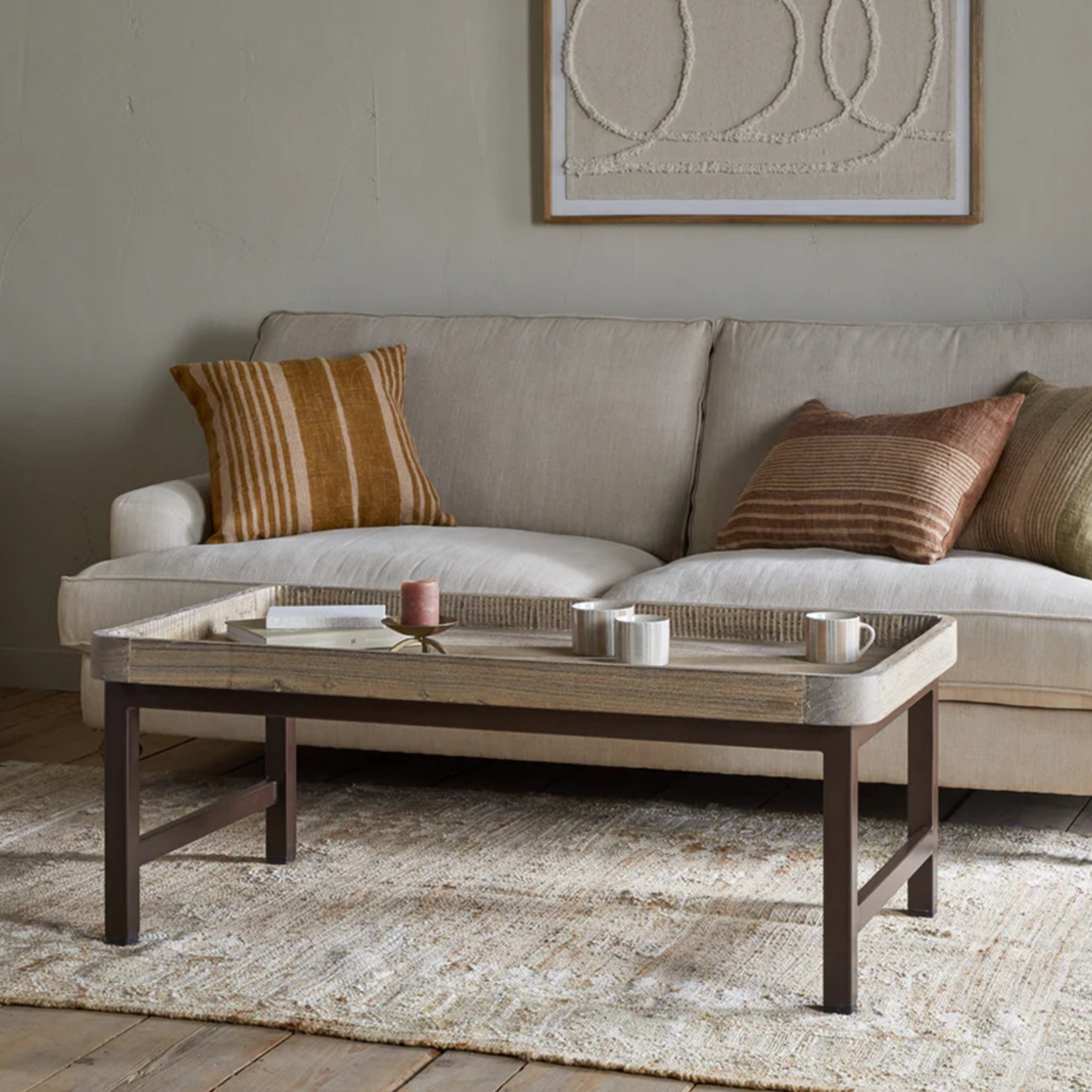 Bayah Reclaimed Wood & Iron Coffee Table