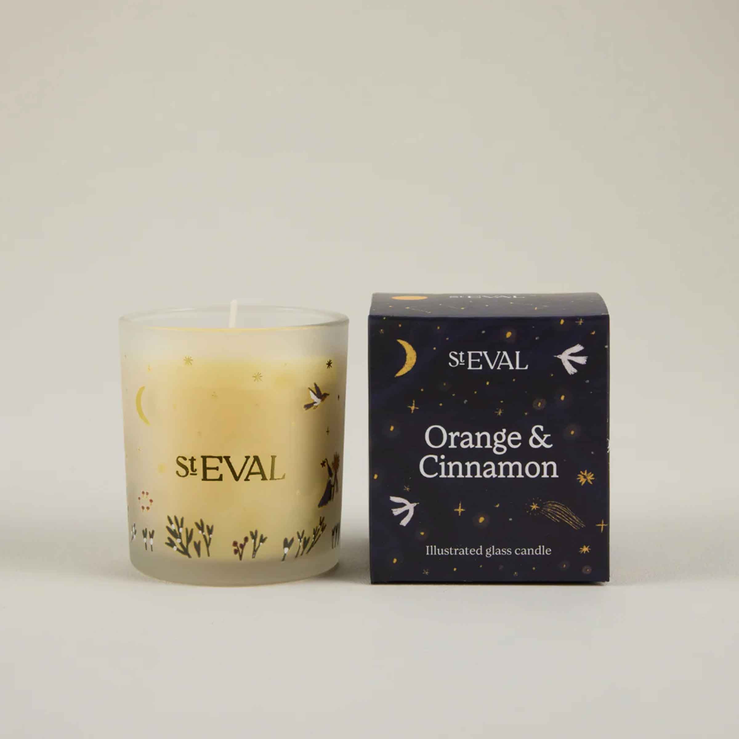 Orange & Cinnamon Christmas Wonderland Glass Candle