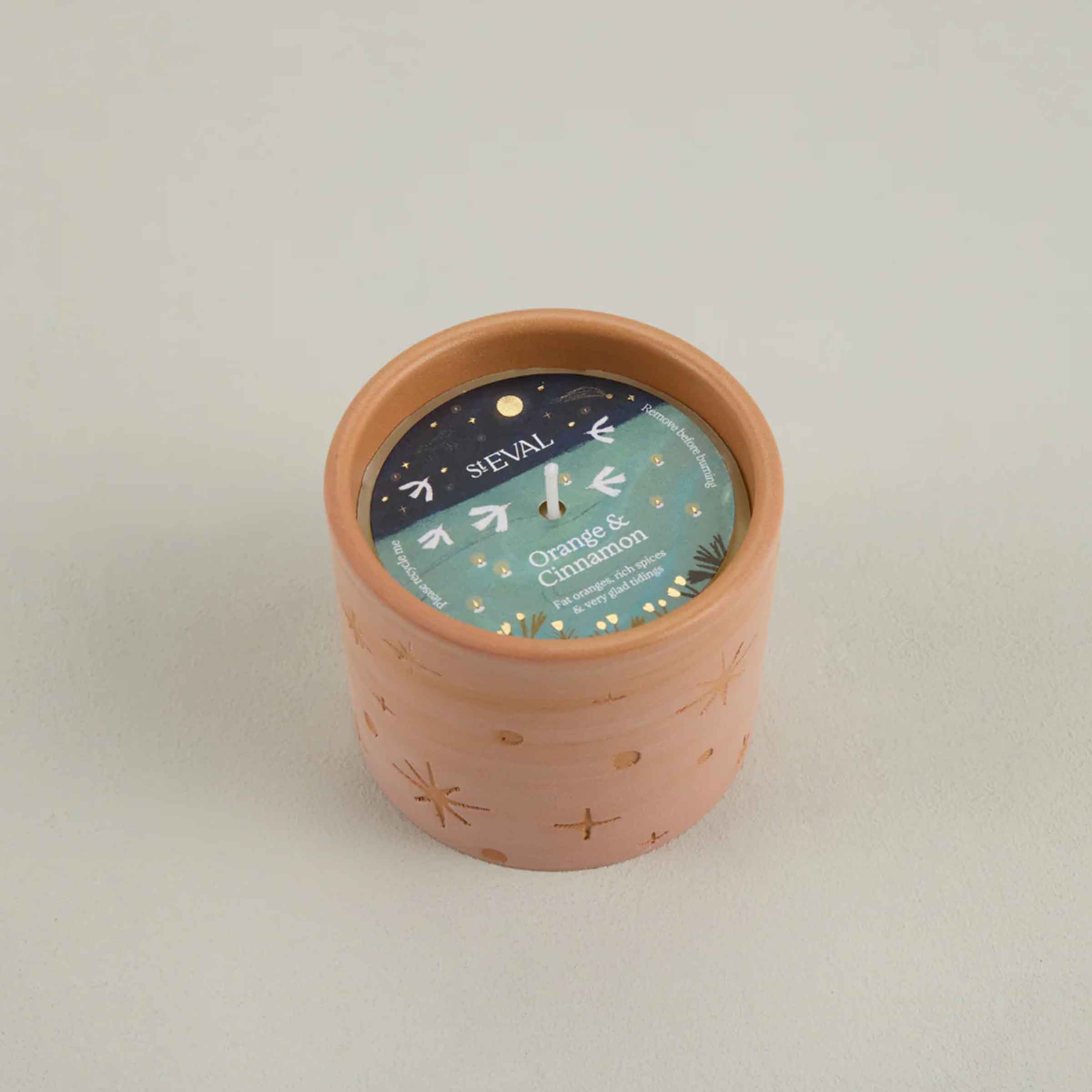 Orange & Cinnamon Star Gazy Pot Candle