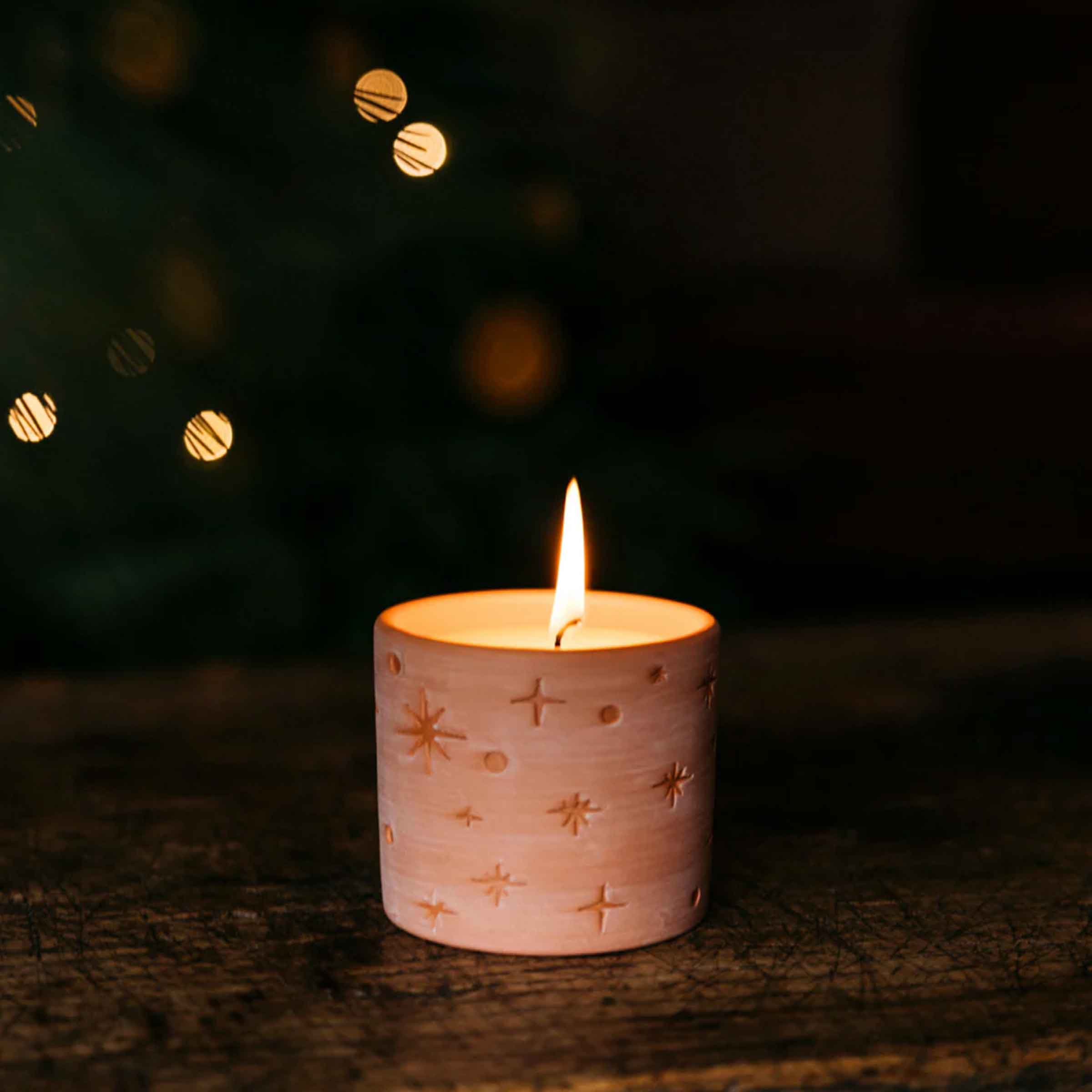 Orange & Cinnamon Star Gazy Pot Candle