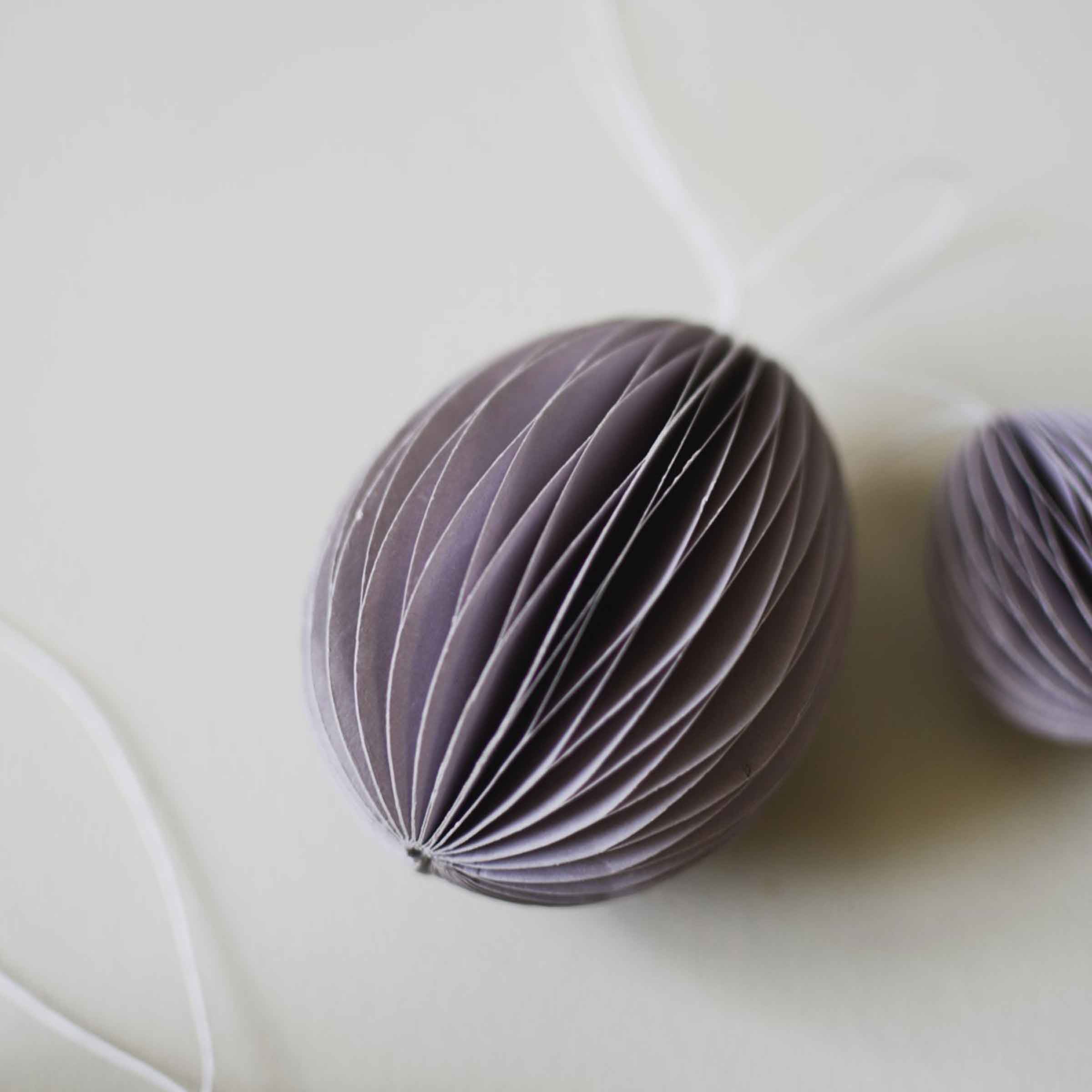 Paper Egg Decoration | Large | Purple