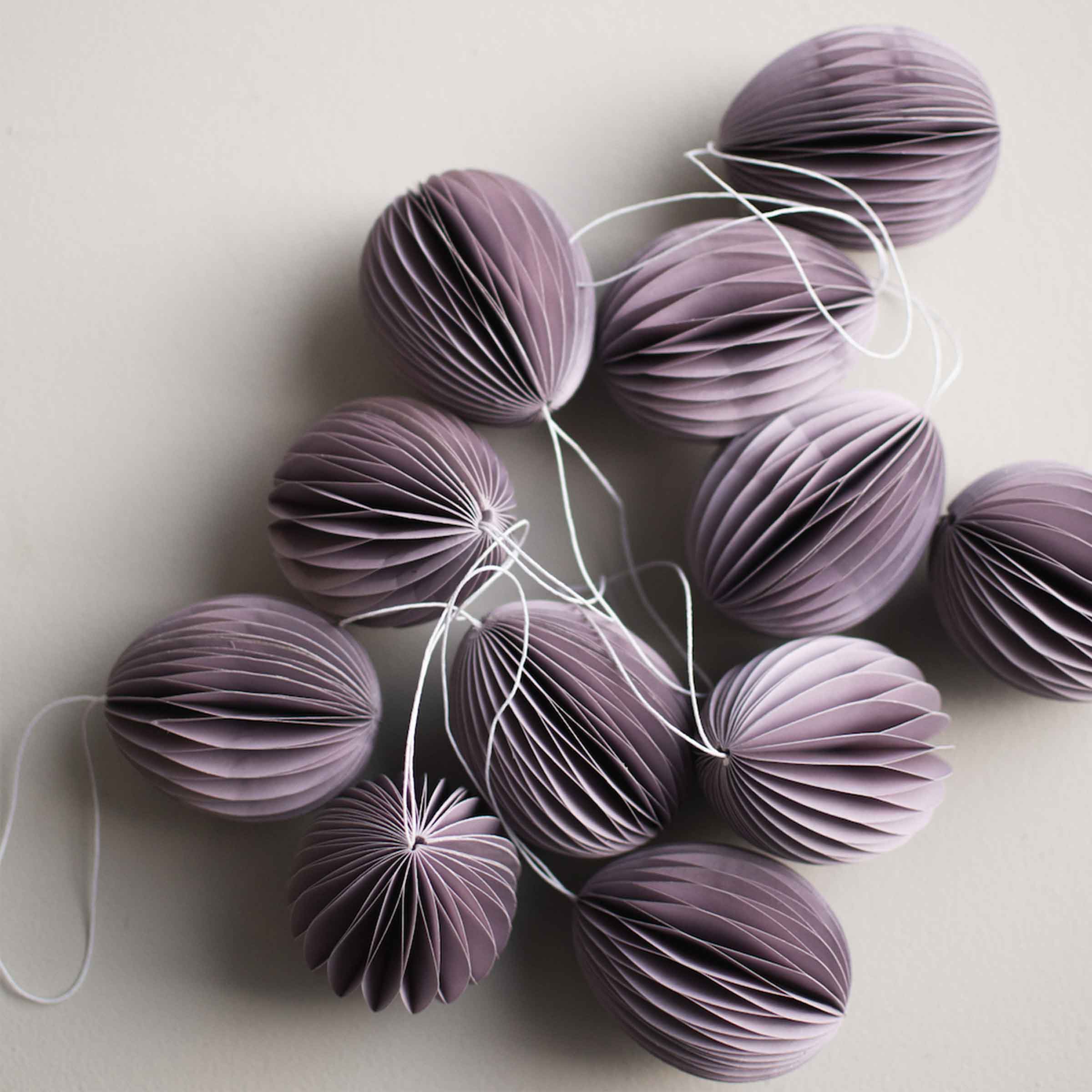 Paper Egg Decoration | Large | Purple