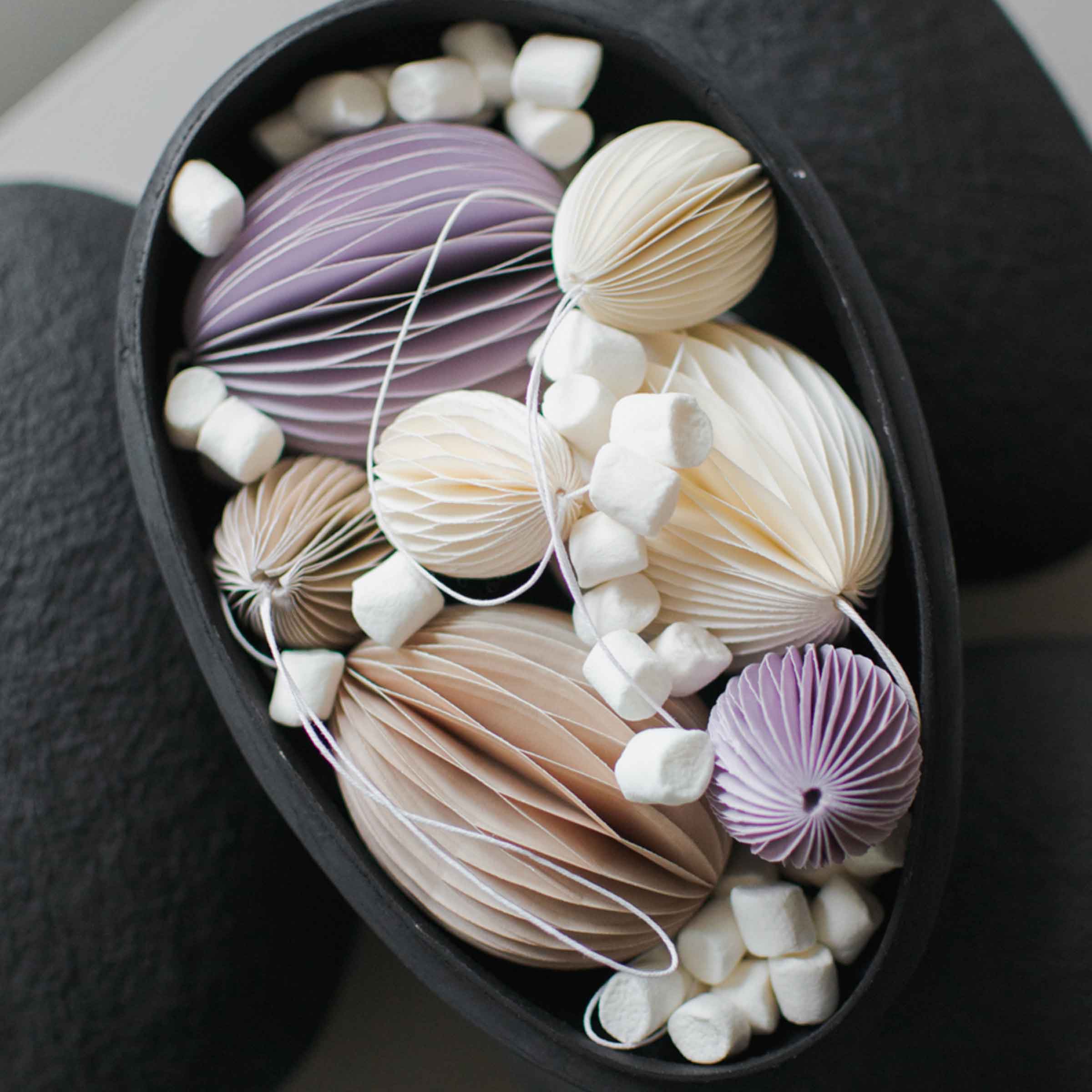 Paper Egg Decoration | Large | Purple