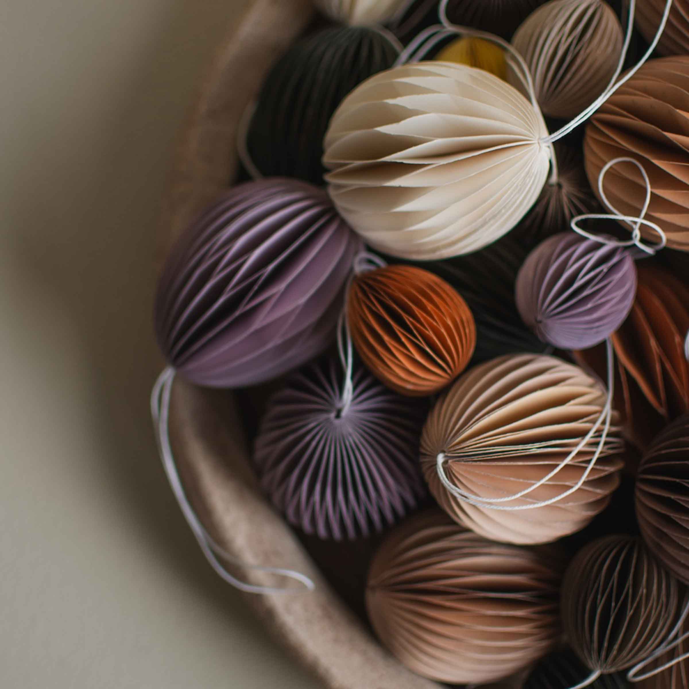 Paper Egg Decoration | Small | Purple