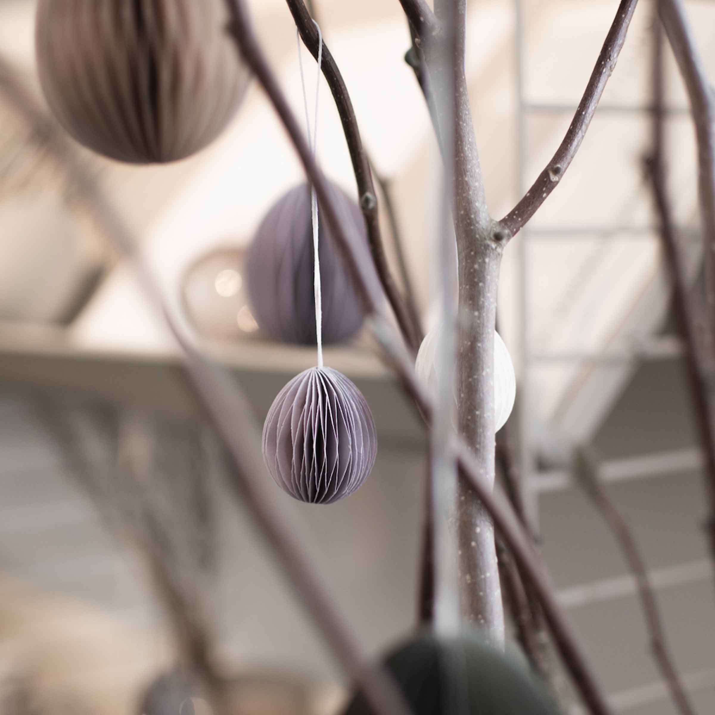 Paper Egg Decoration | Small | Purple