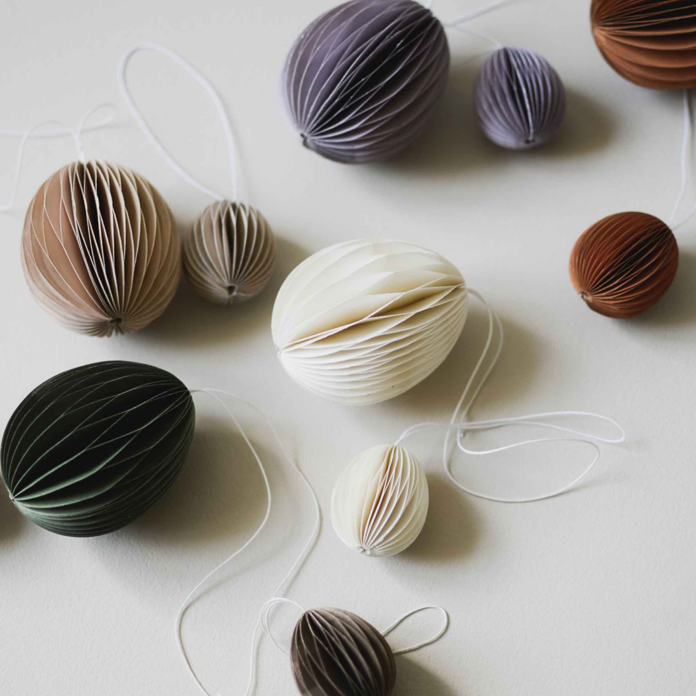 Paper Egg Decoration | Small | Purple