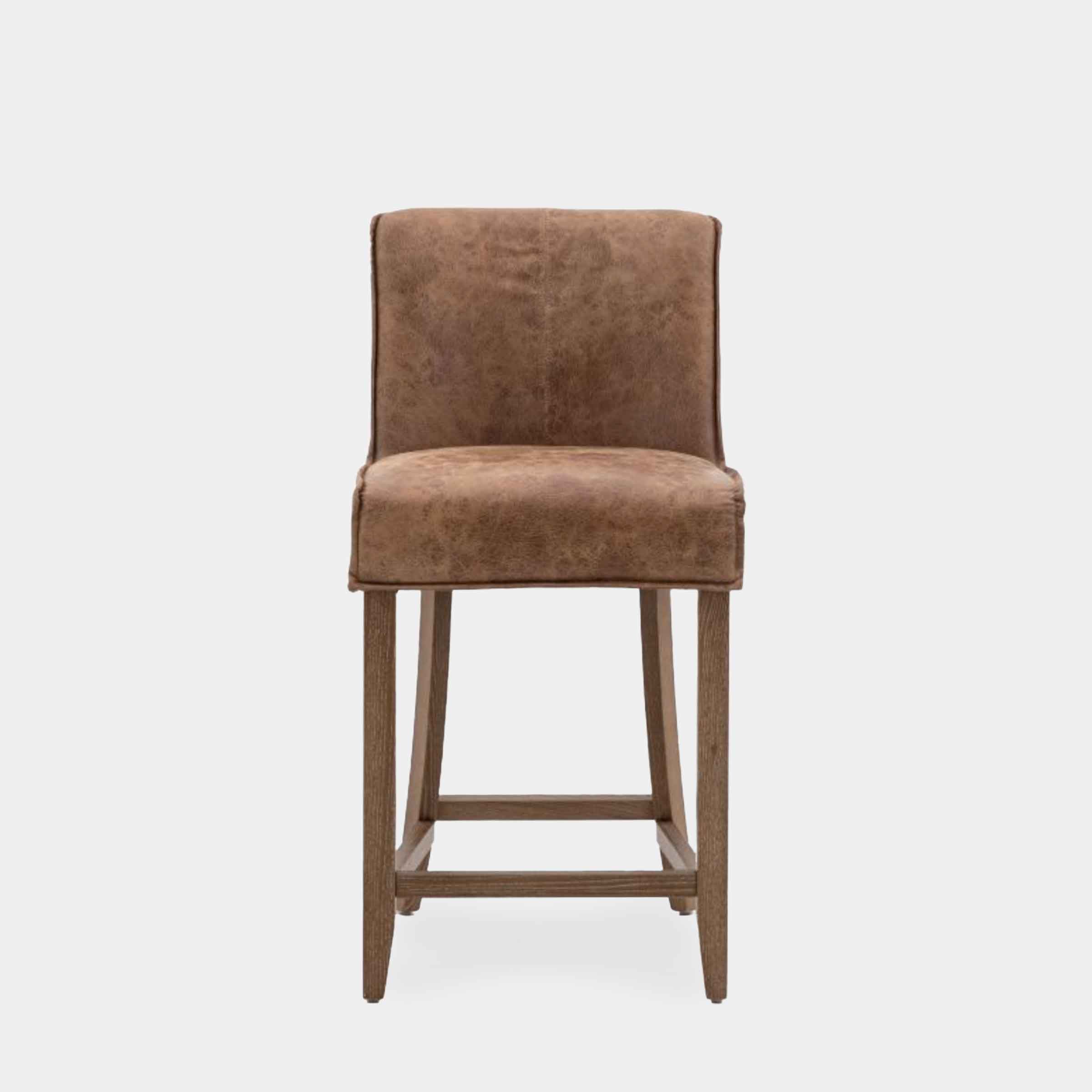 Pineda Kitchen Stool | Tan Leather