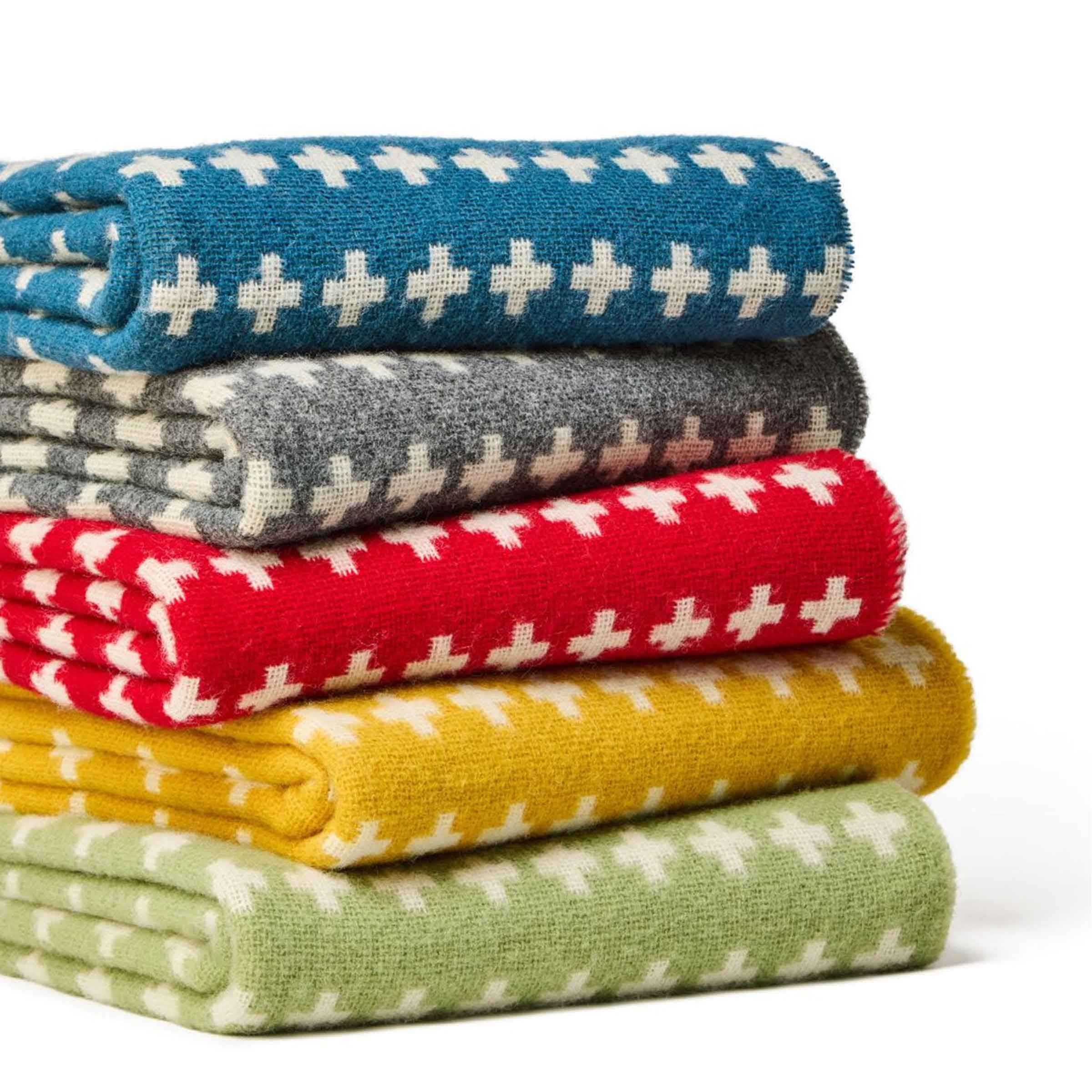 Pure New Wool Throw | Cross | Charcoal