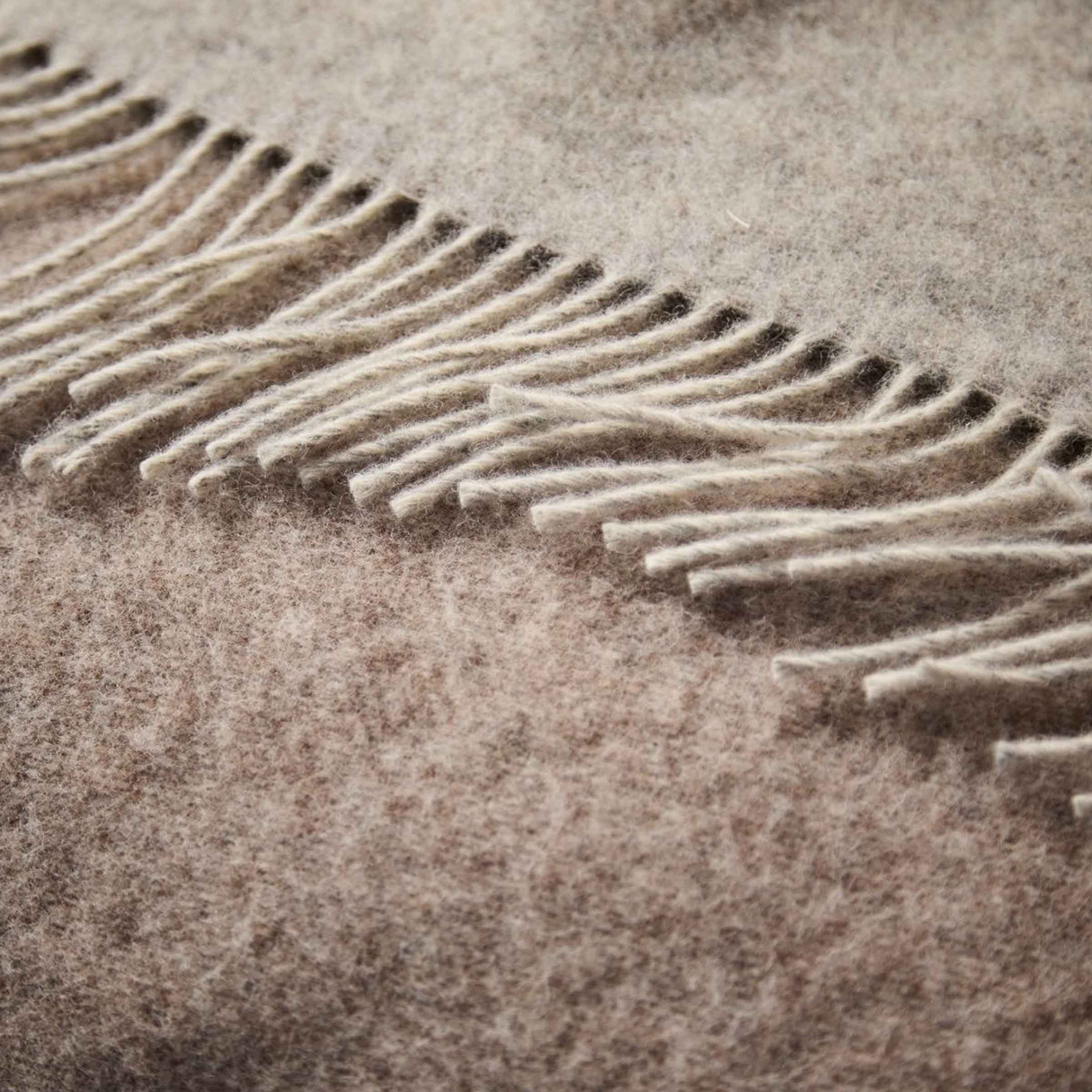 Pure New Wool Throw | Dartmoor | Taupe