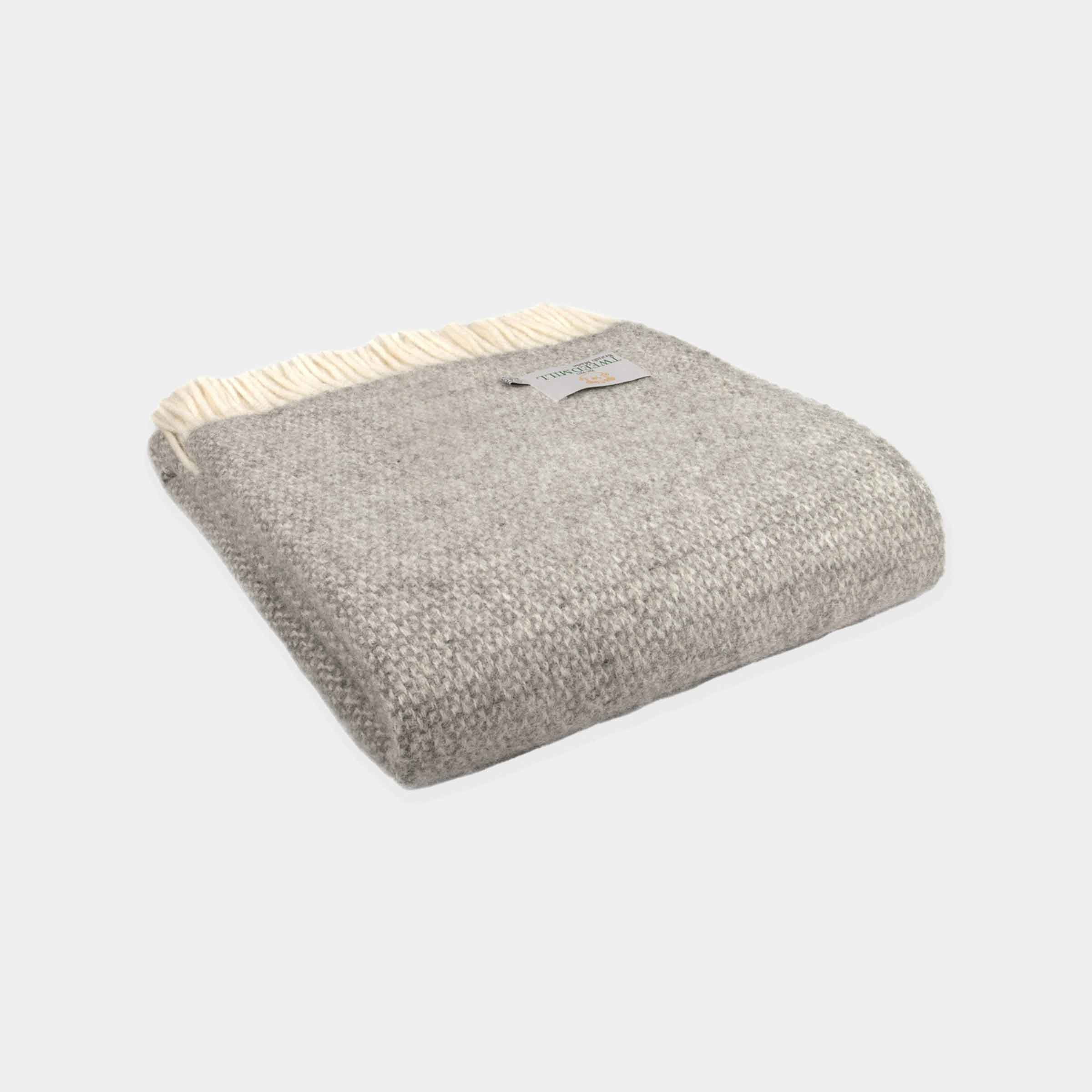 Pure New Wool Throw | Illusion | Grey
