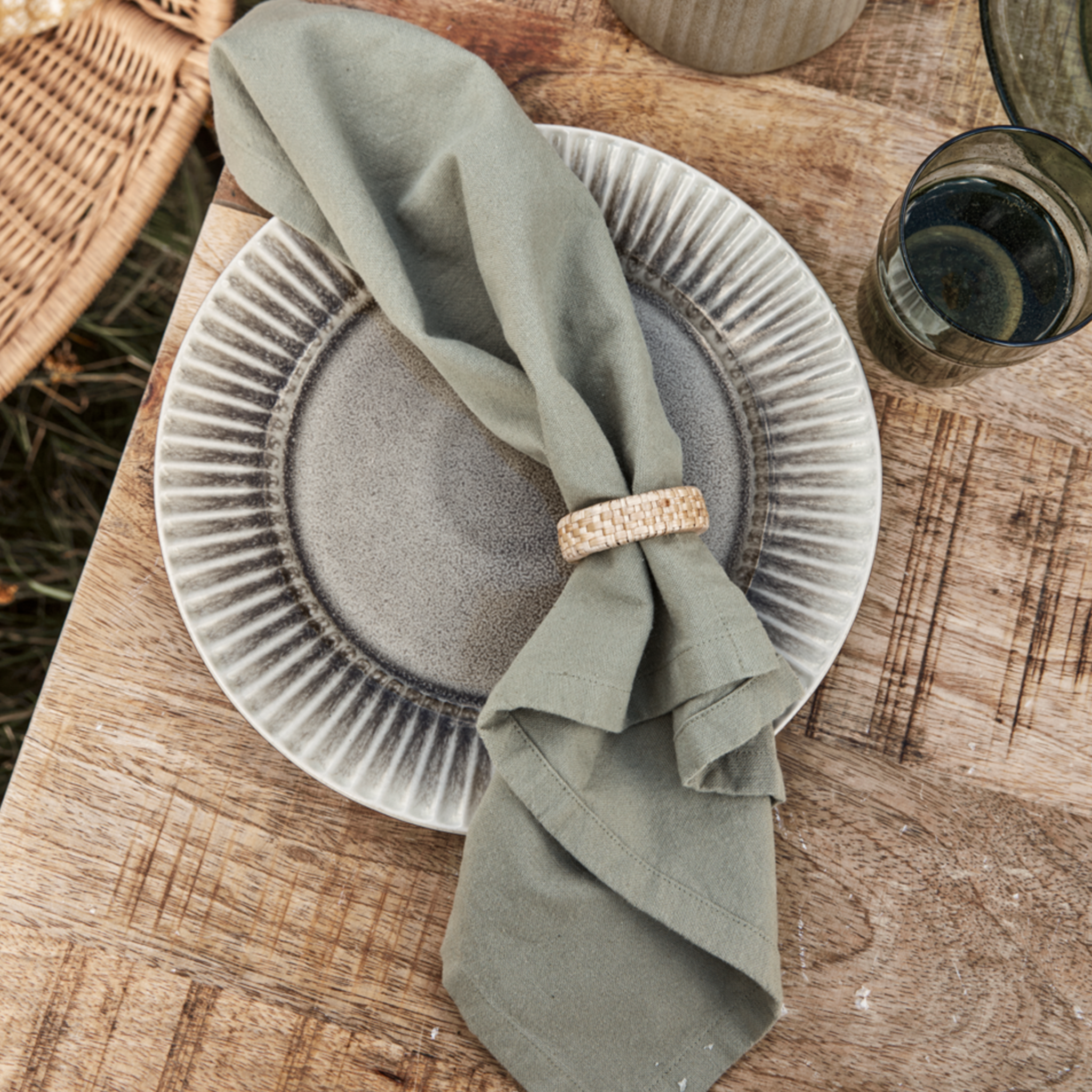 Real Napkins |  Olive Green