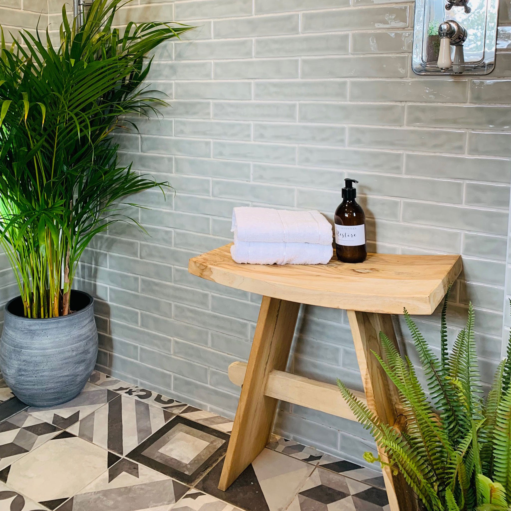 LAW Reclaimed Teak Zen Stool