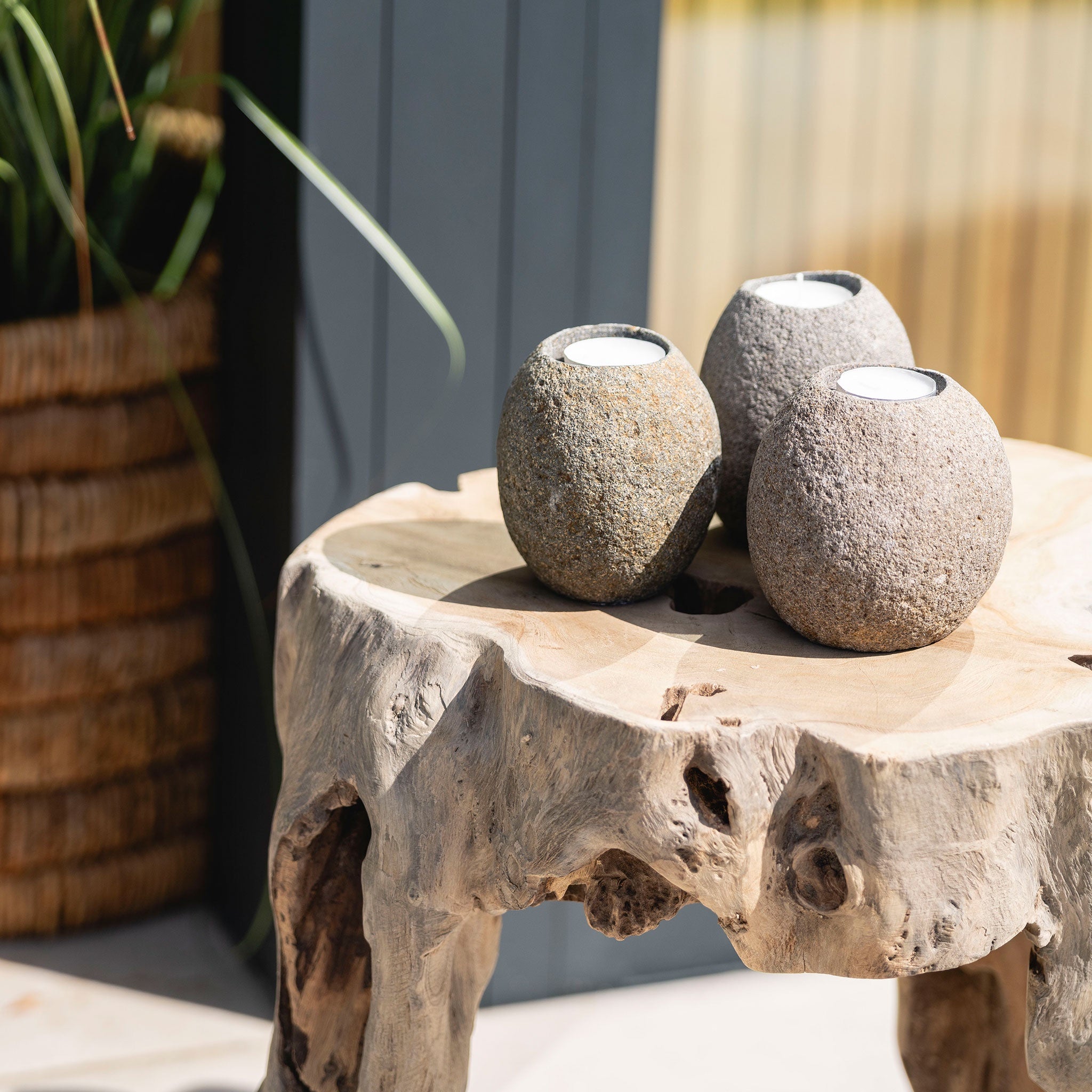 Riverstone Tea Light Holder I Tall