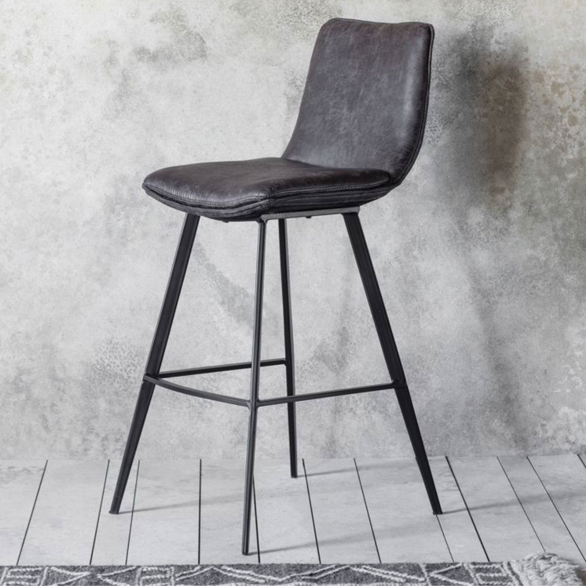 Sanur Bar Stool (Pair) - Grey