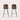 Sanur Bar Stool (Pair) - Brown