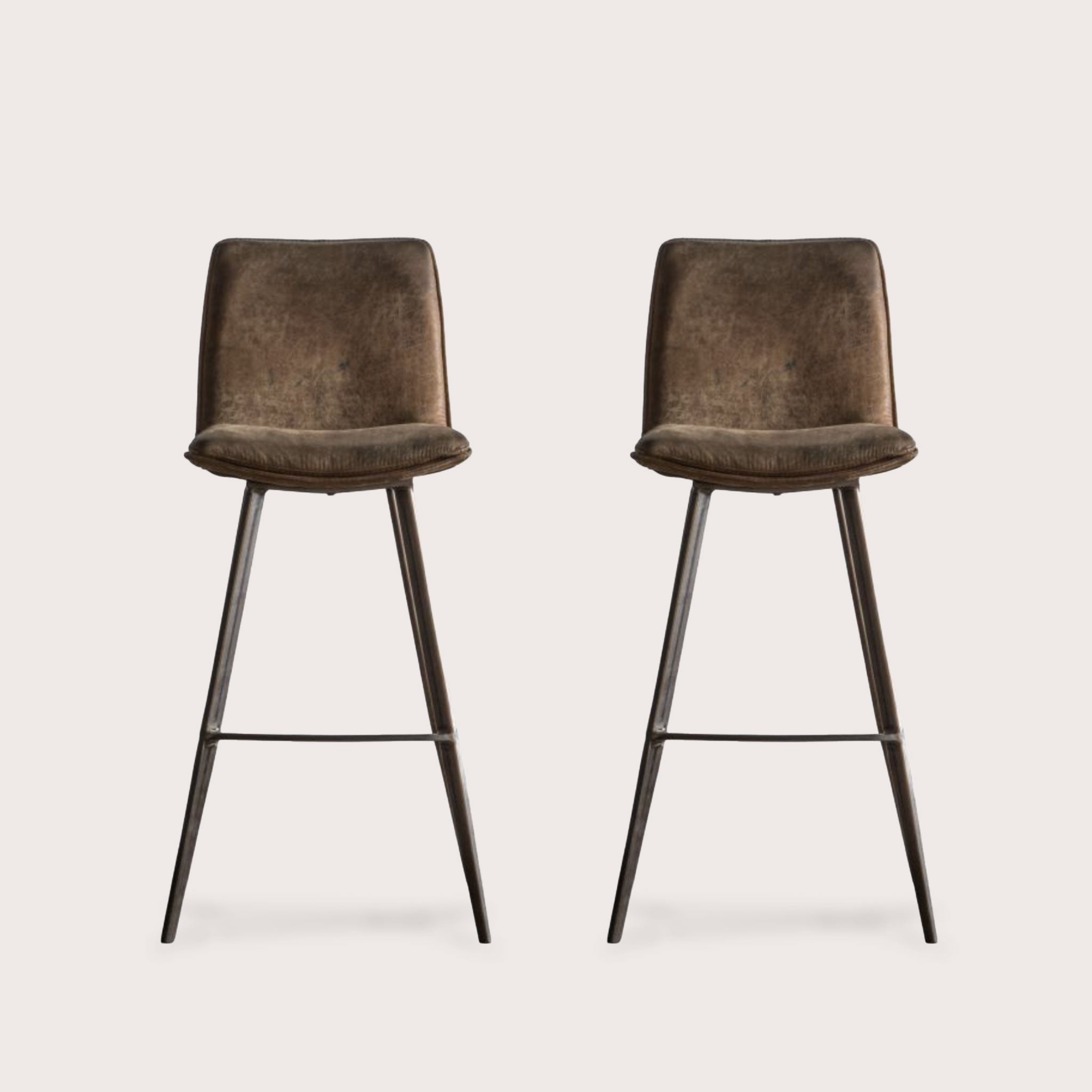 Sanur Bar Stool (Pair) - Brown
