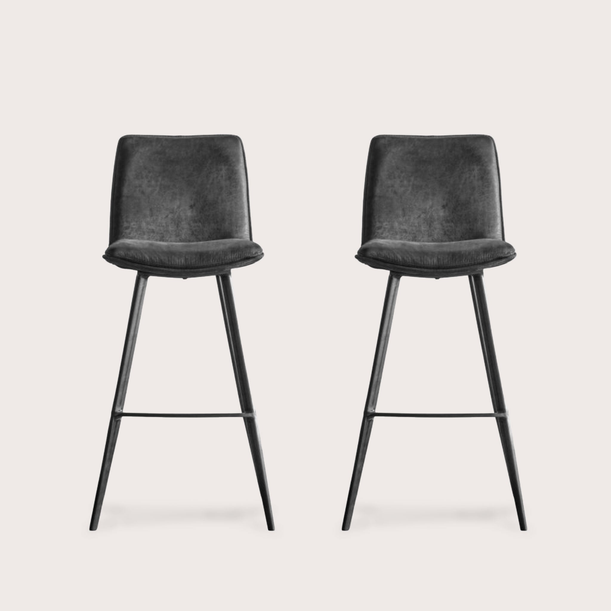 Sanur Bar Stool (Pair) - Grey