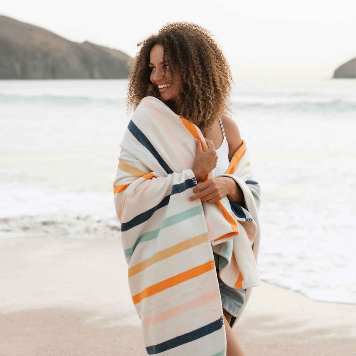 Seakind Striped Recycled Cotton Blanket