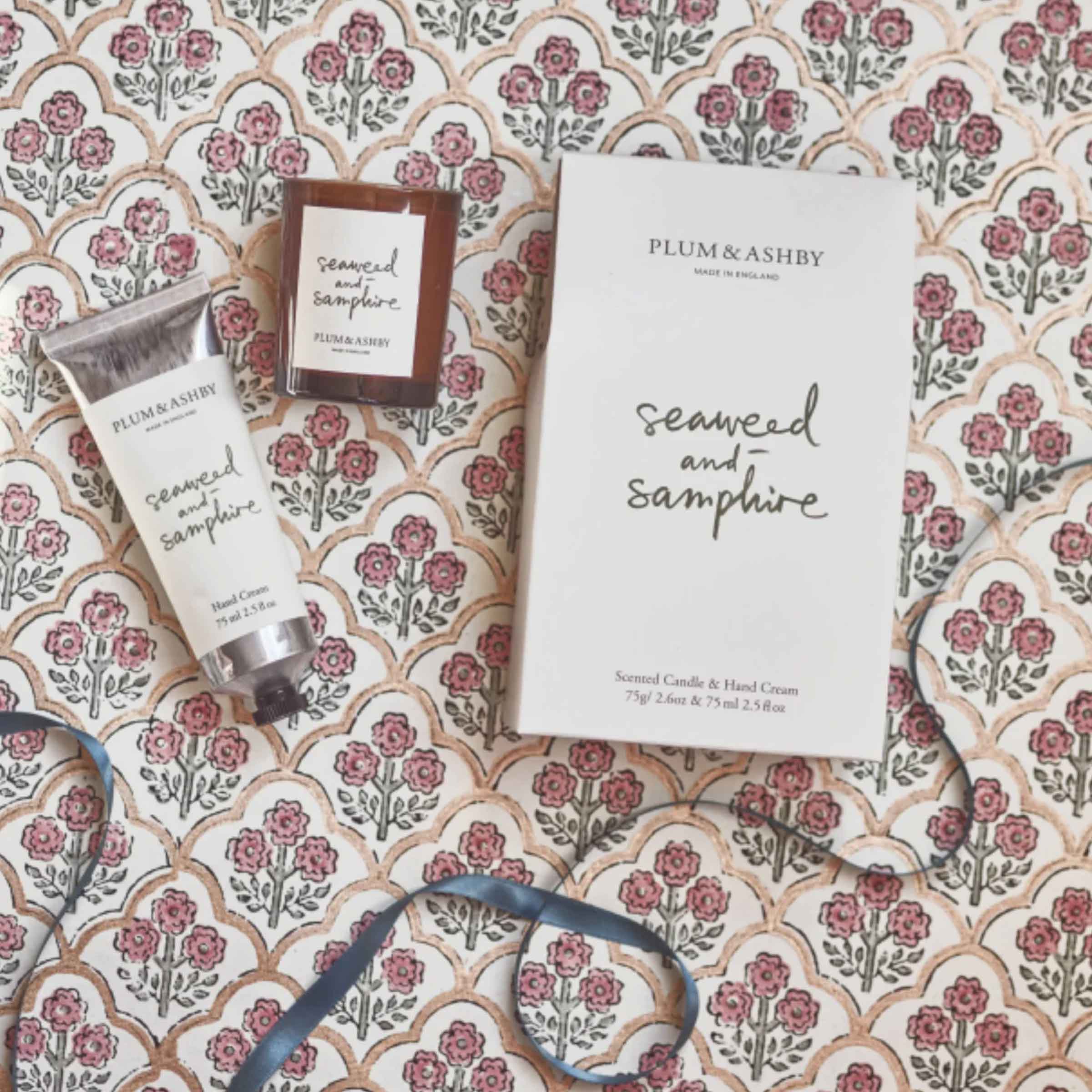 Seaweed & Samphire Votive & Hand Cream Duo Gift Set