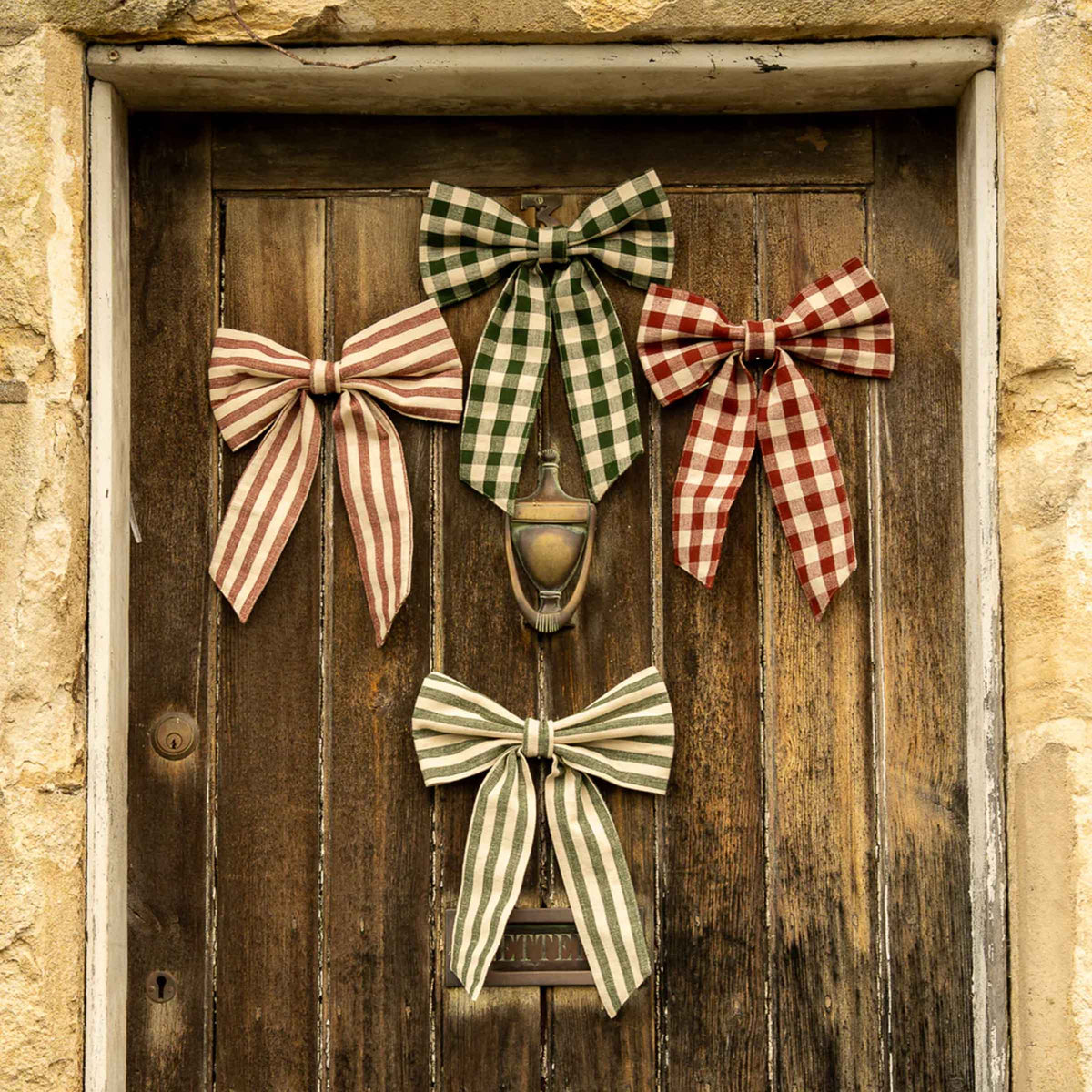 Small Gingham Bow | Pine Green