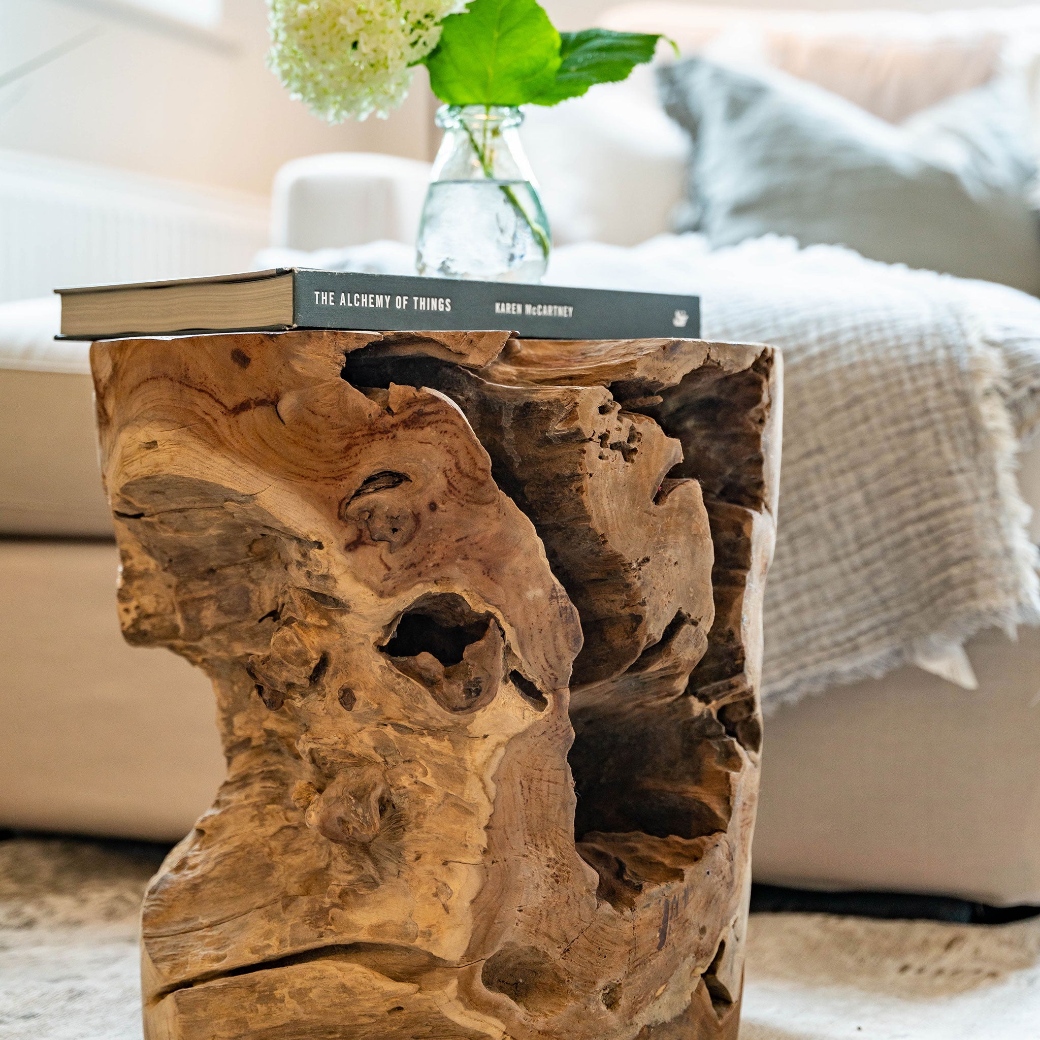 Teak Root Side Table