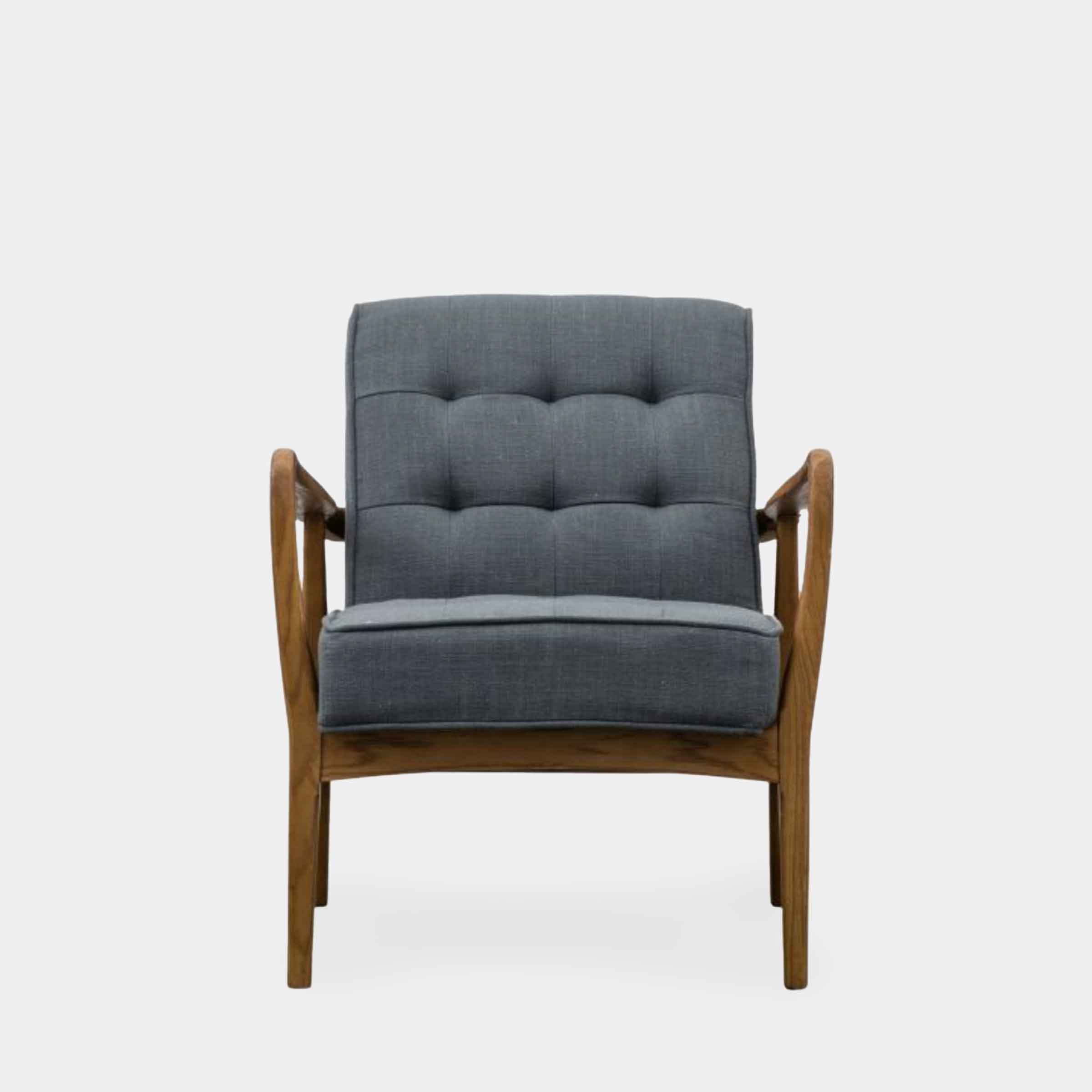 Sowa Armchair | Dark Grey Linen