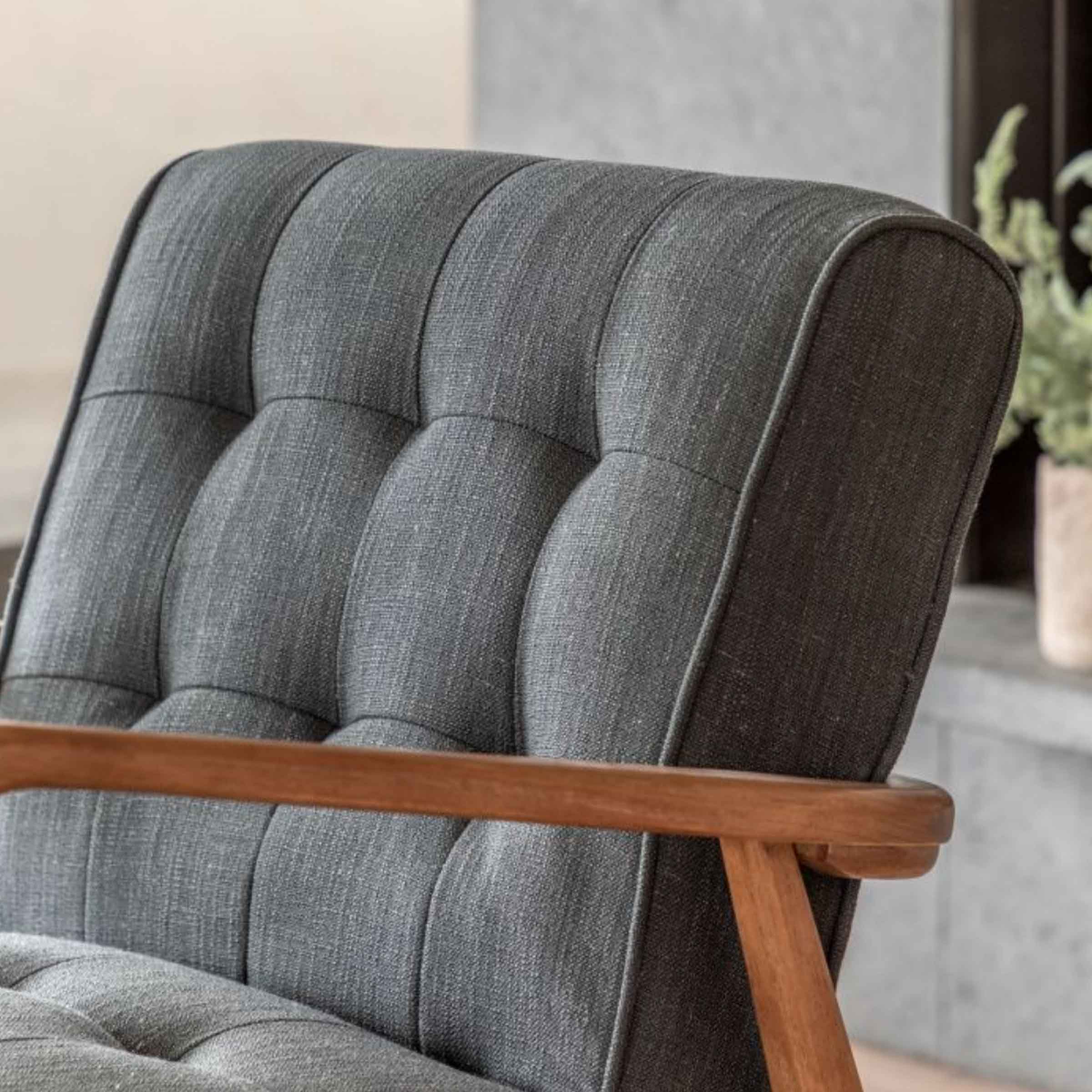 Sowa Armchair | Dark Grey Linen