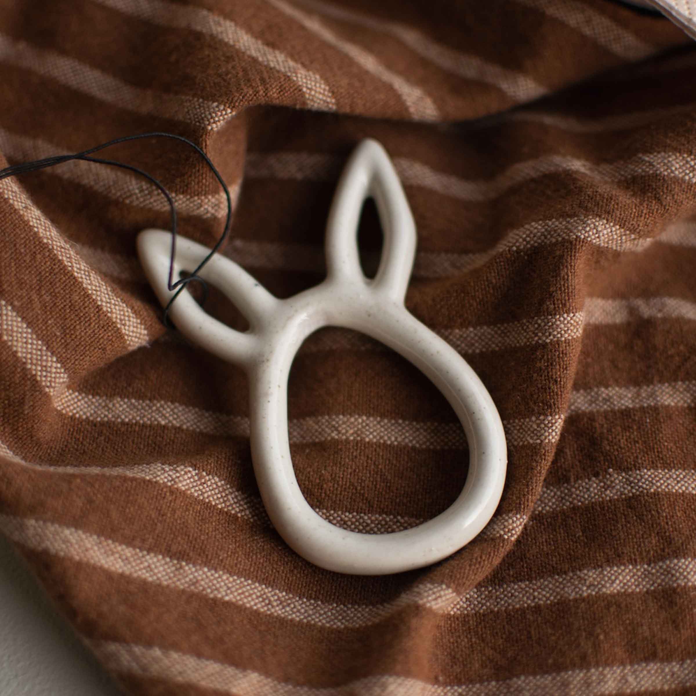 Sprinkle Rabbit Hanging Decoration | Vanilla