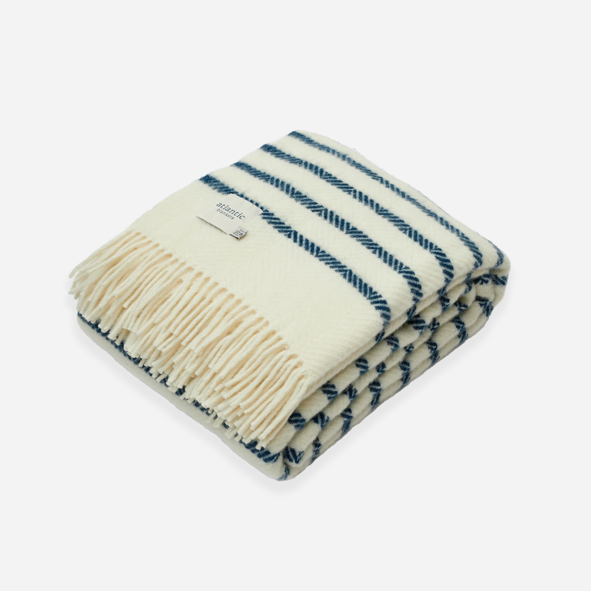 Stripe Wool Blanket | Sailor Blue