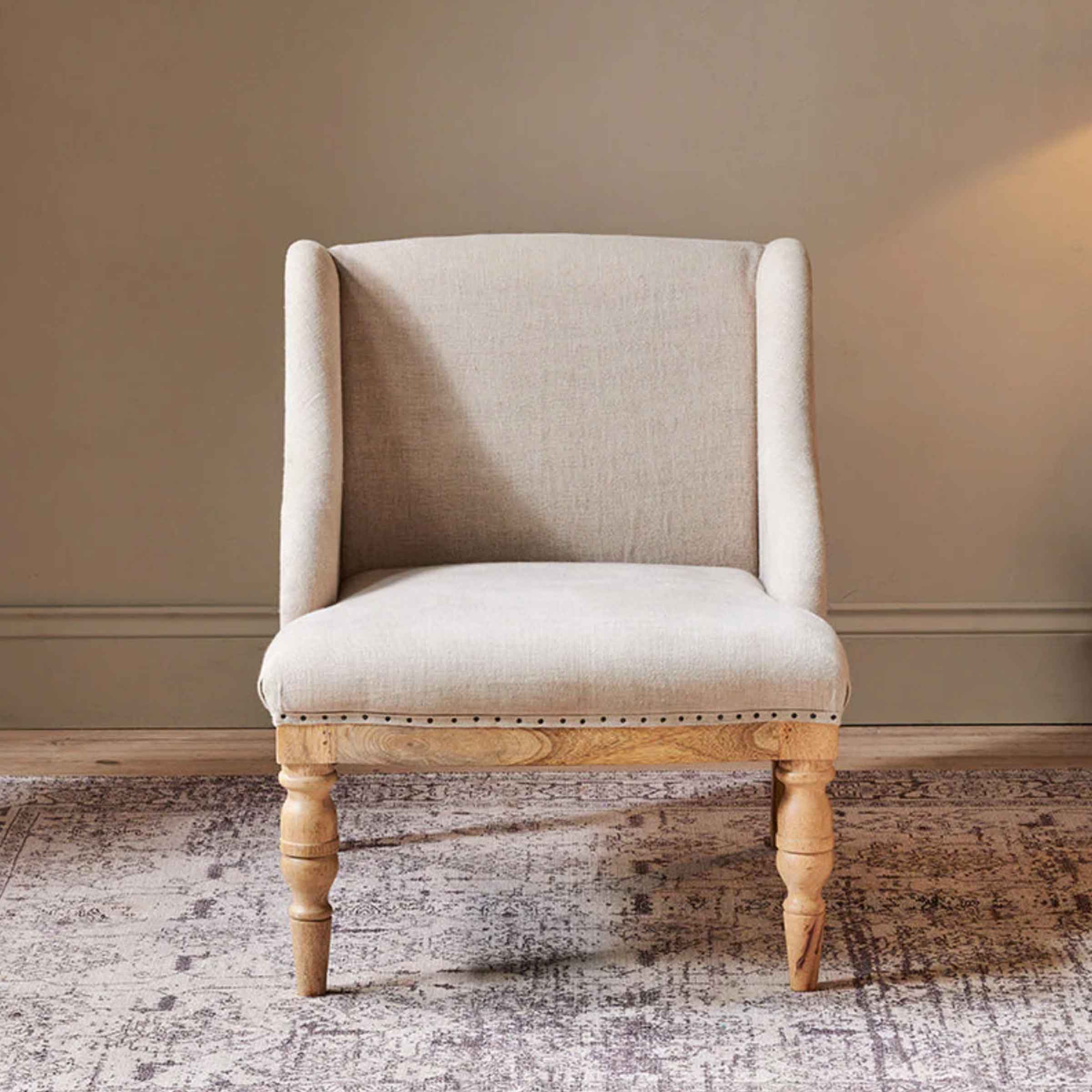 Sumba Deconstructed Linen Armchair | Stone