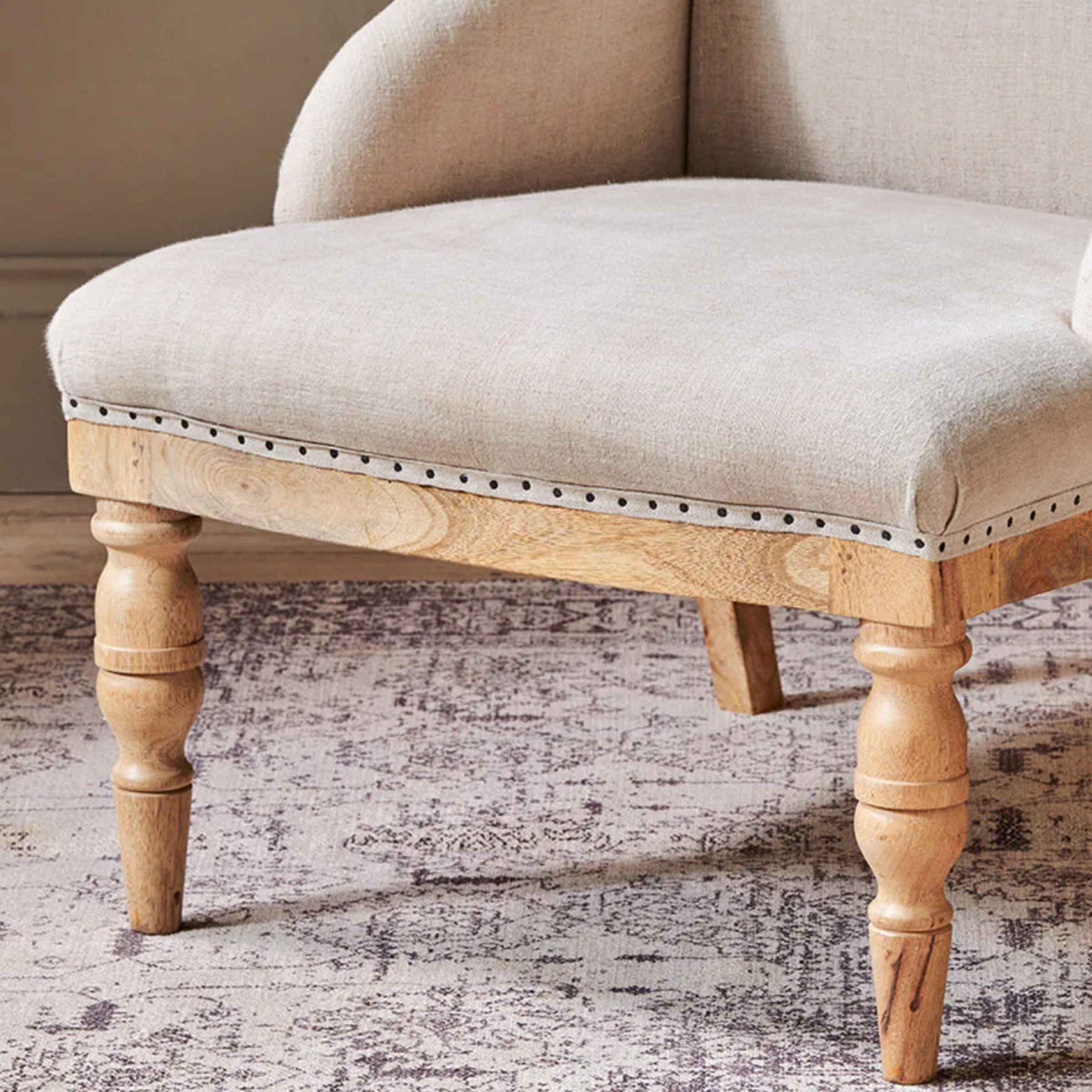 Sumba Deconstructed Linen Armchair | Stone