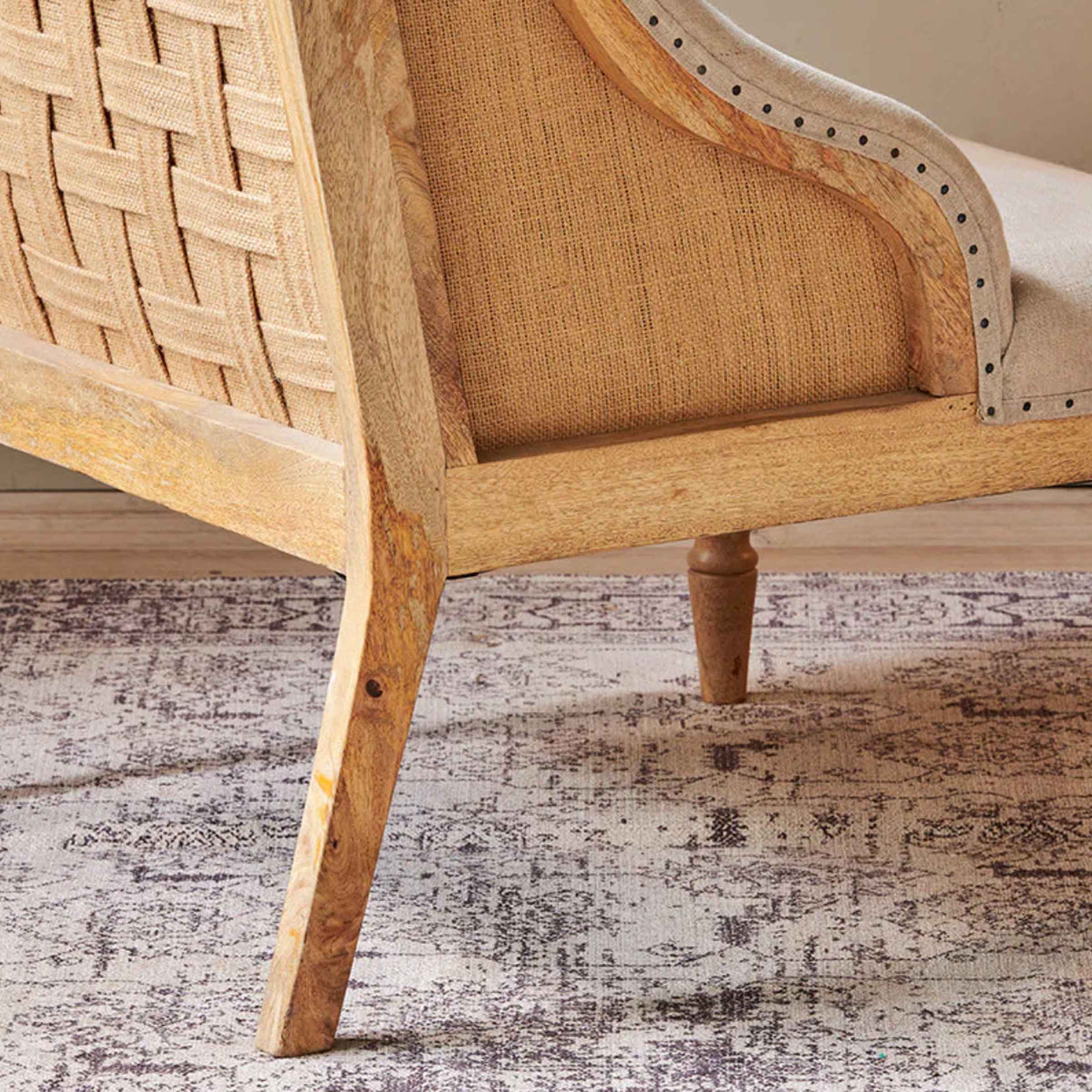 Sumba Deconstructed Linen Armchair | Stone