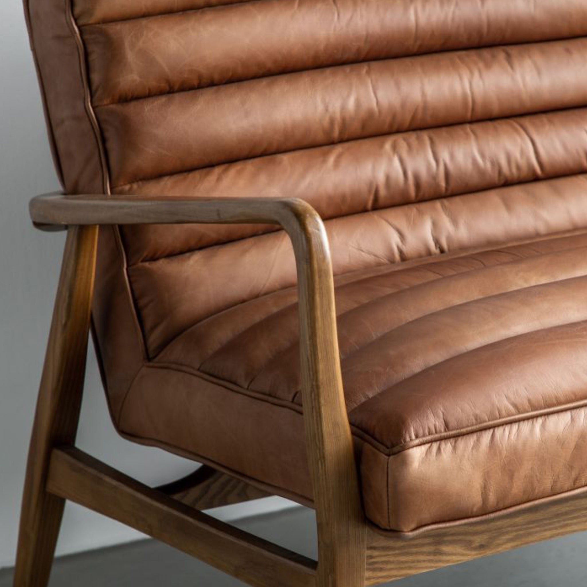 Sunut 2 Seater Sofa | Leather | Vintage Brown