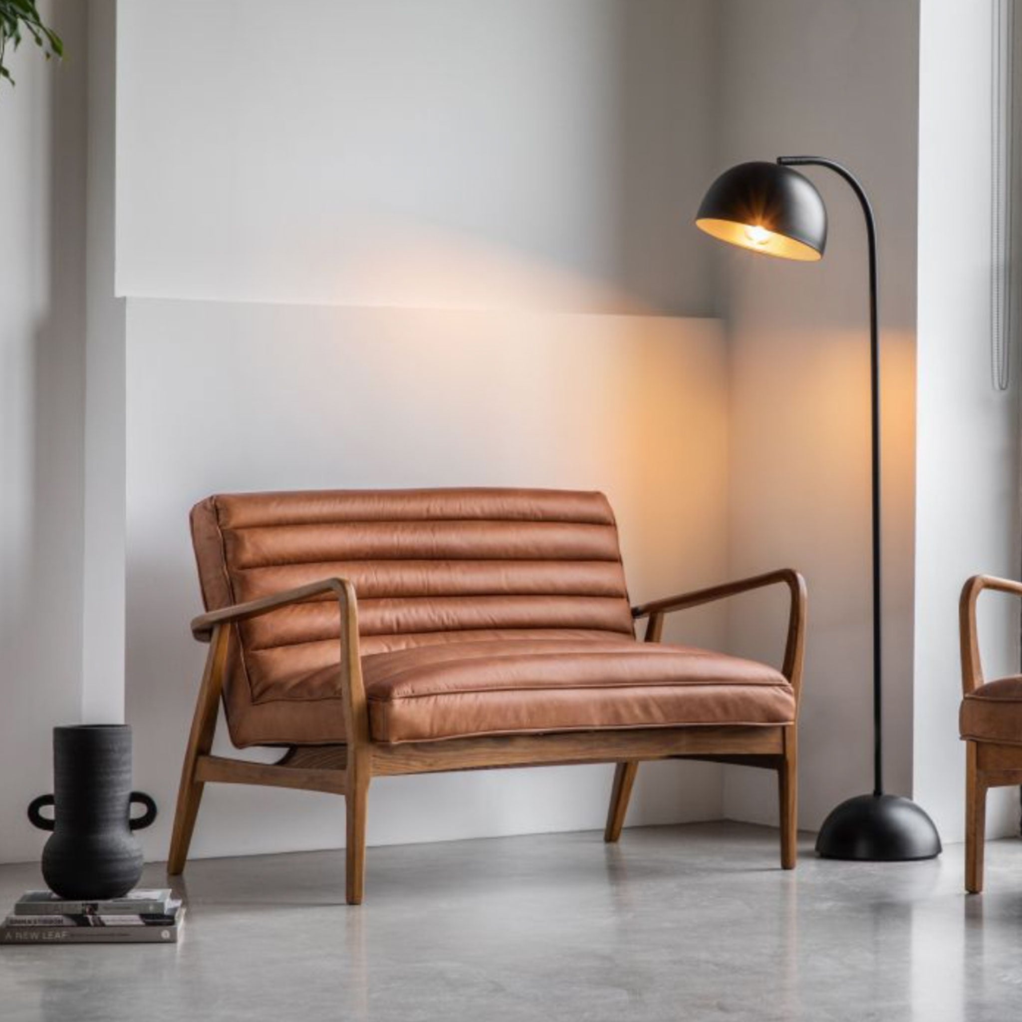 Sunut 2 Seater Sofa | Leather | Vintage Brown