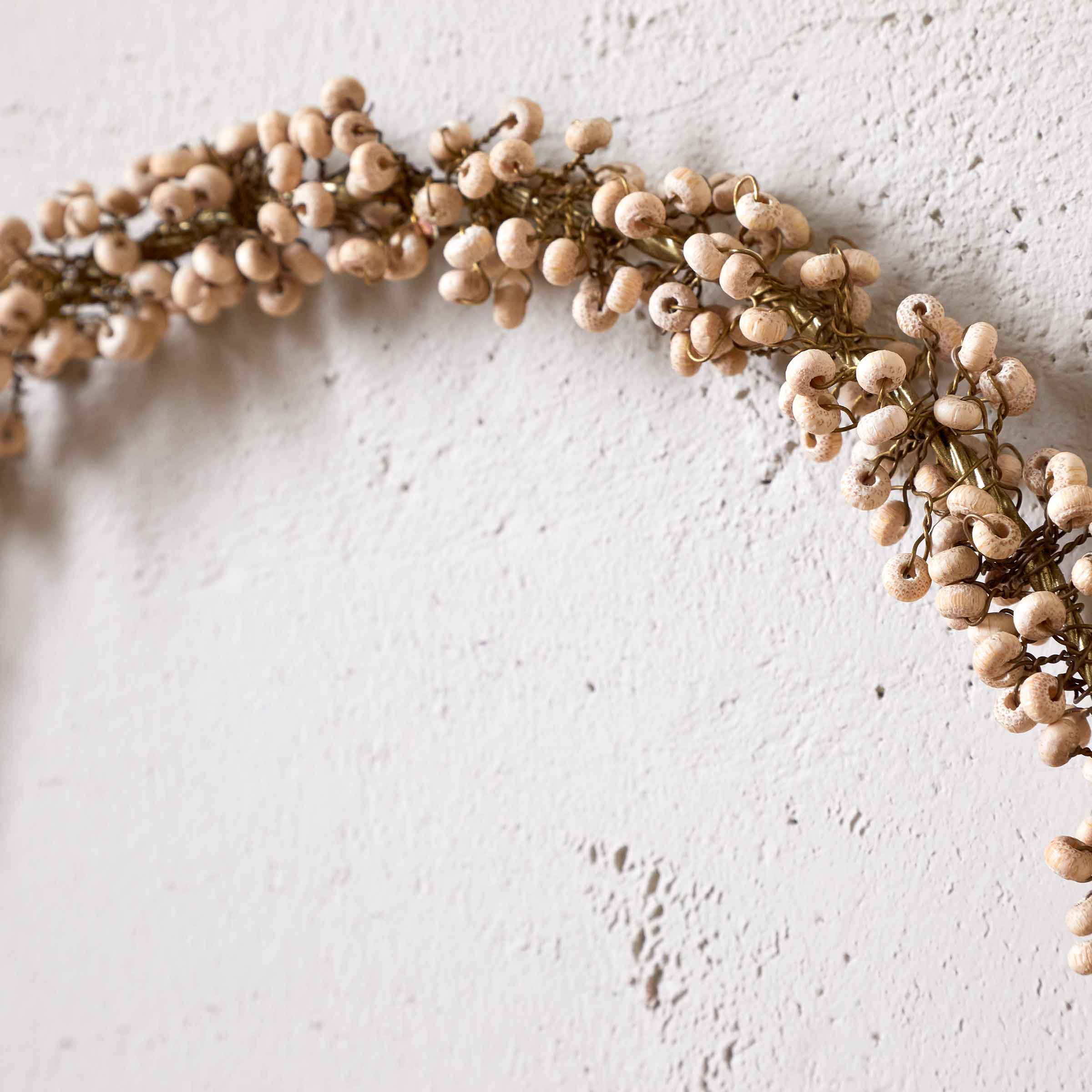 Tanu Mango Wood Beaded Wreath