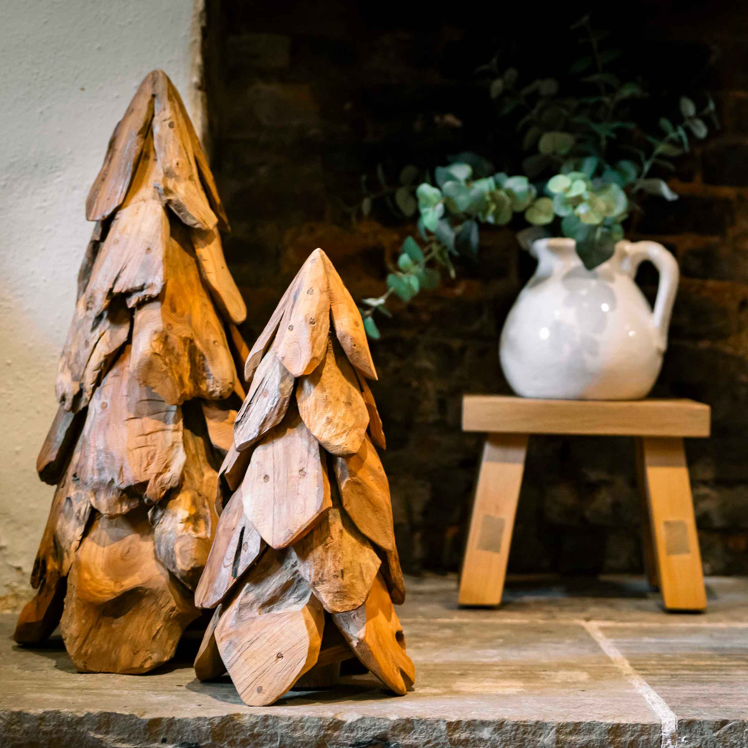 Teak Christmas Tree | Indoor/Outdoor