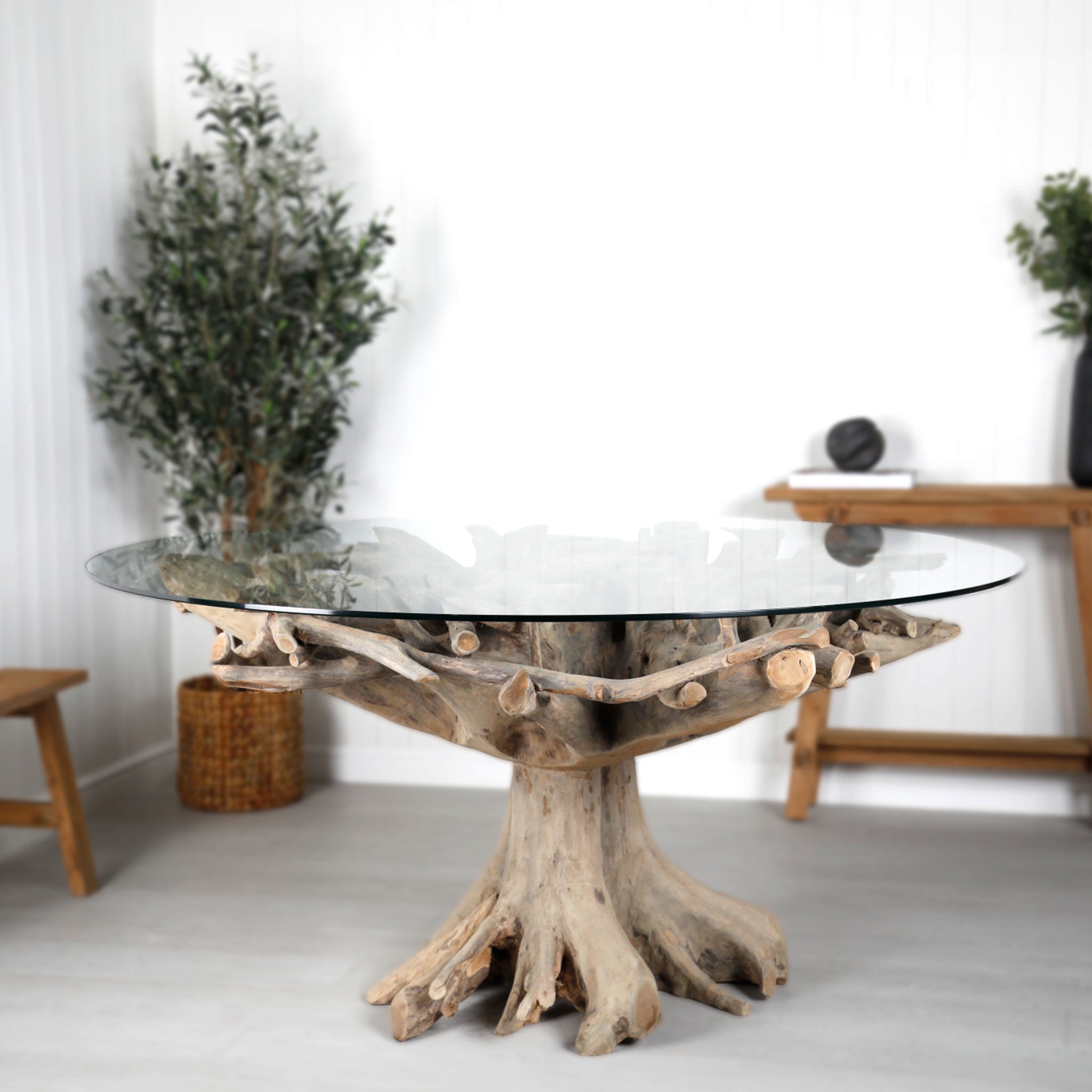 Teak Root Dining Table 160cm #6