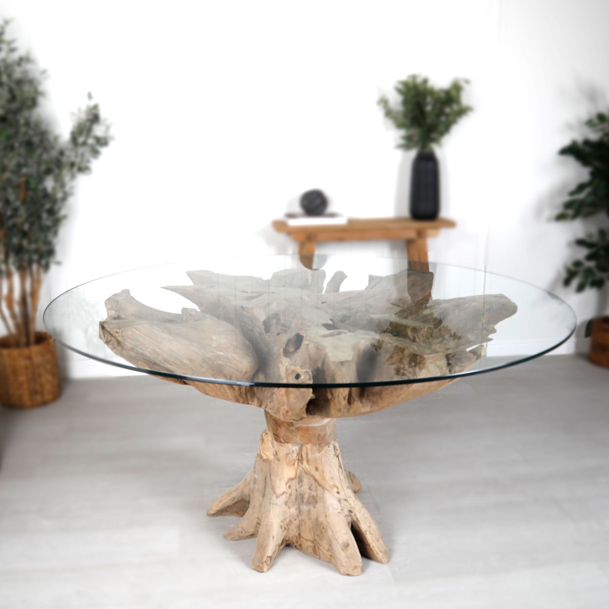 Teak Root Dining Table 140cm #1