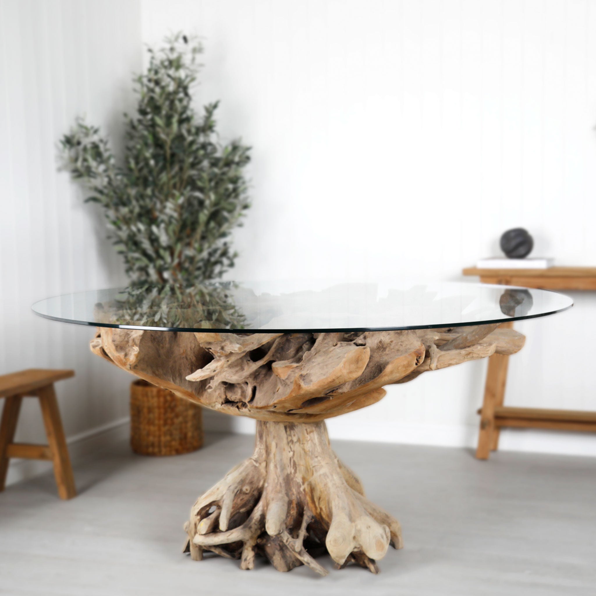 Teak Root Dining Table 150cm #2