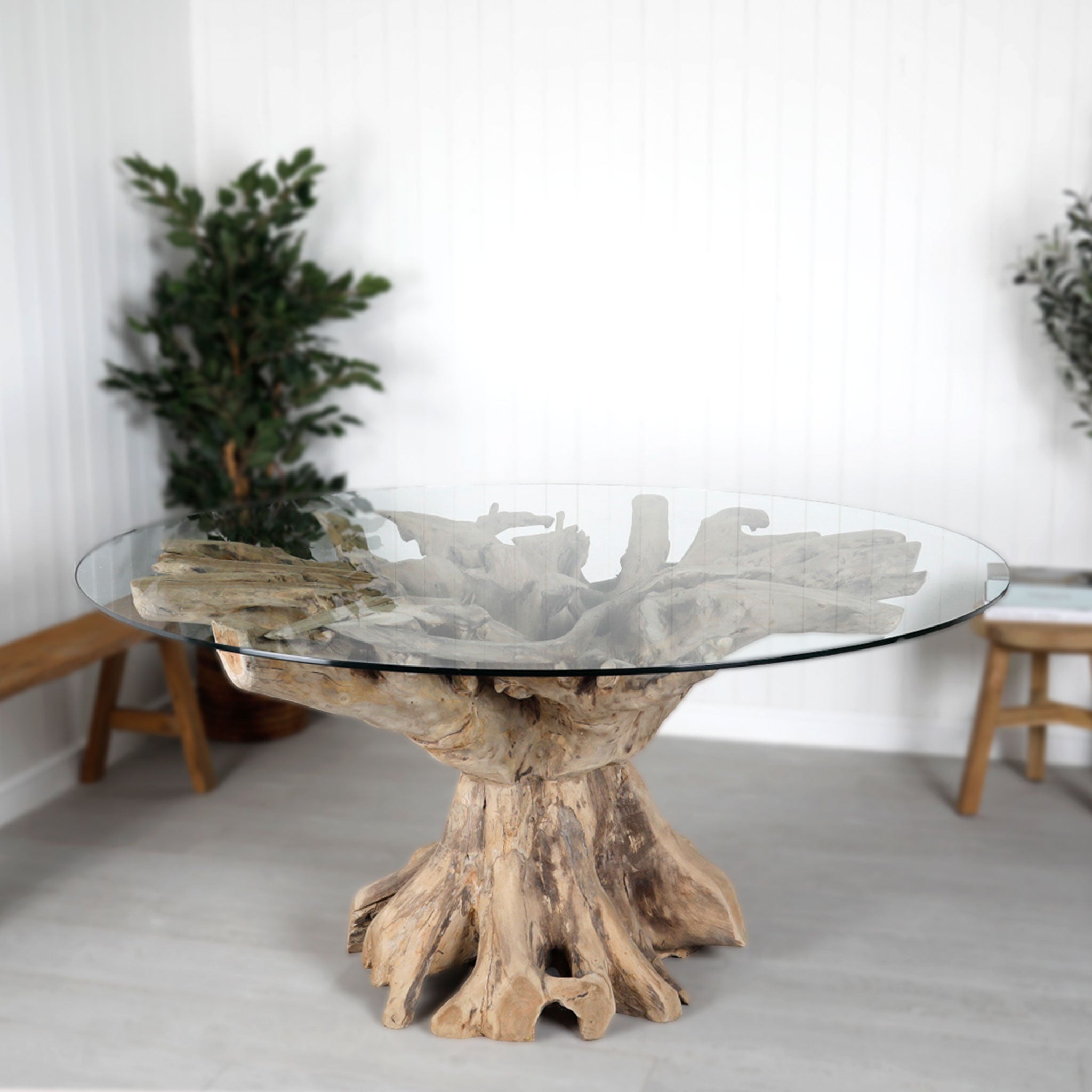 Teak Root Dining Table 160cm #1
