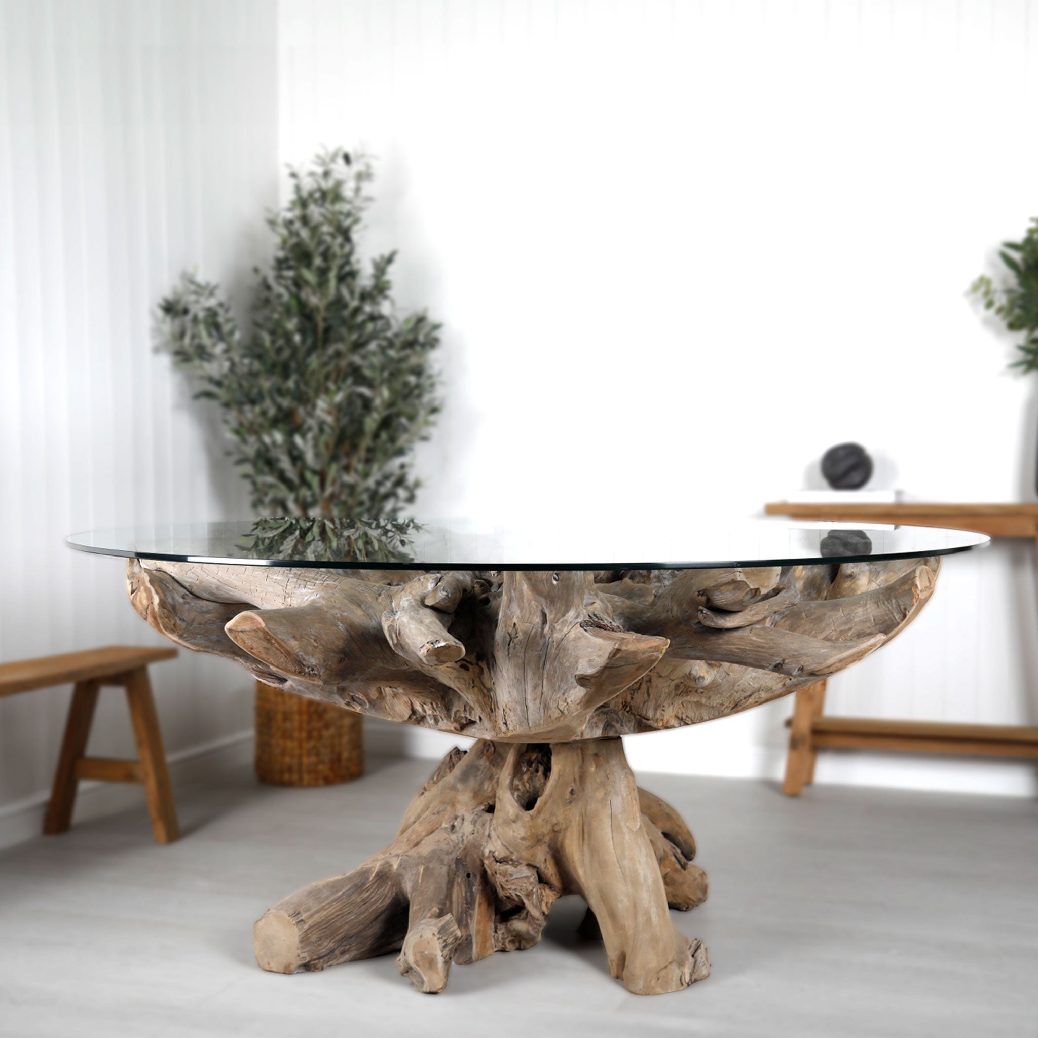 Teak Root Dining Table 160cm #4