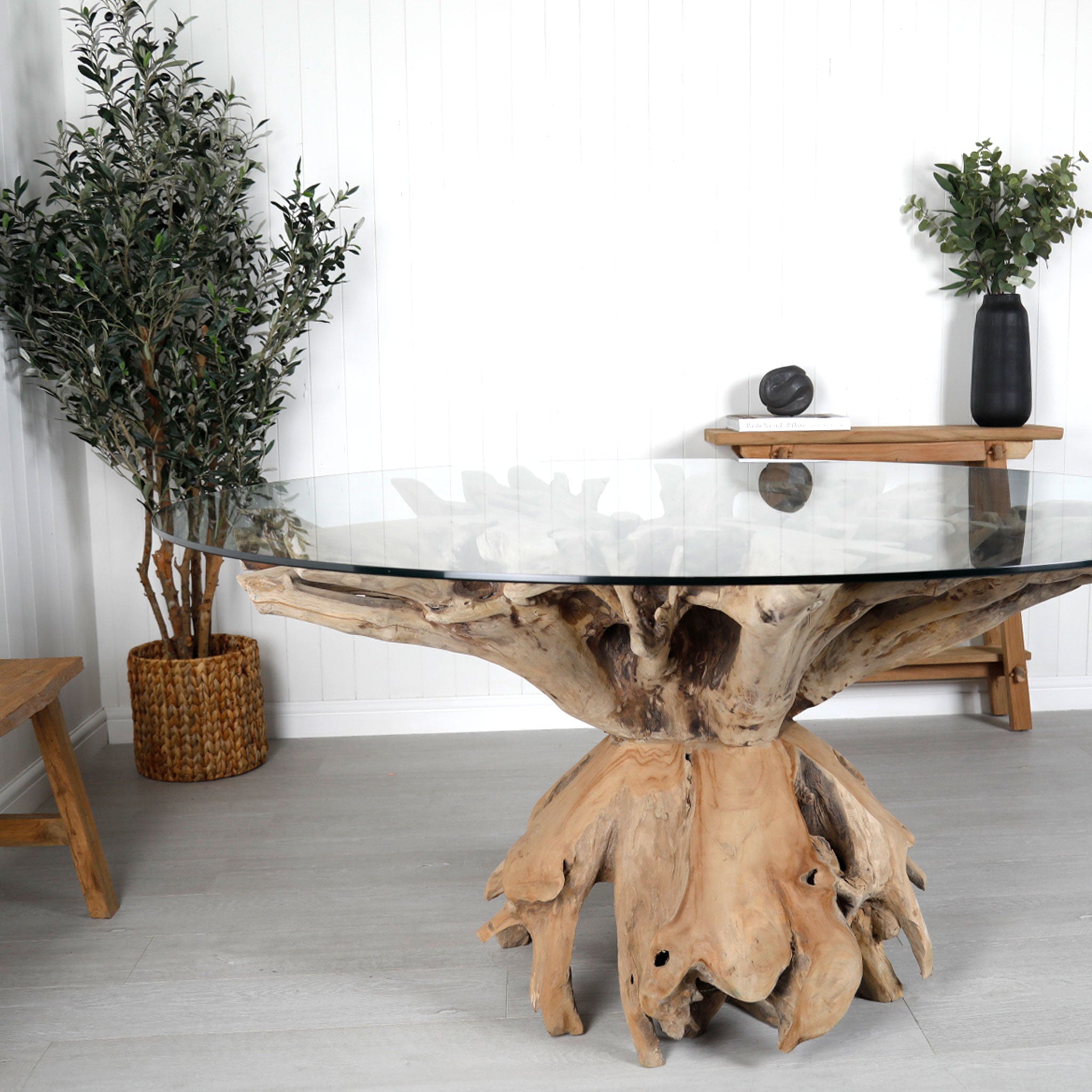 Teak Root Dining Table 160cm #5