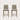Tegal Kitchen Stools (Pair) - Cement