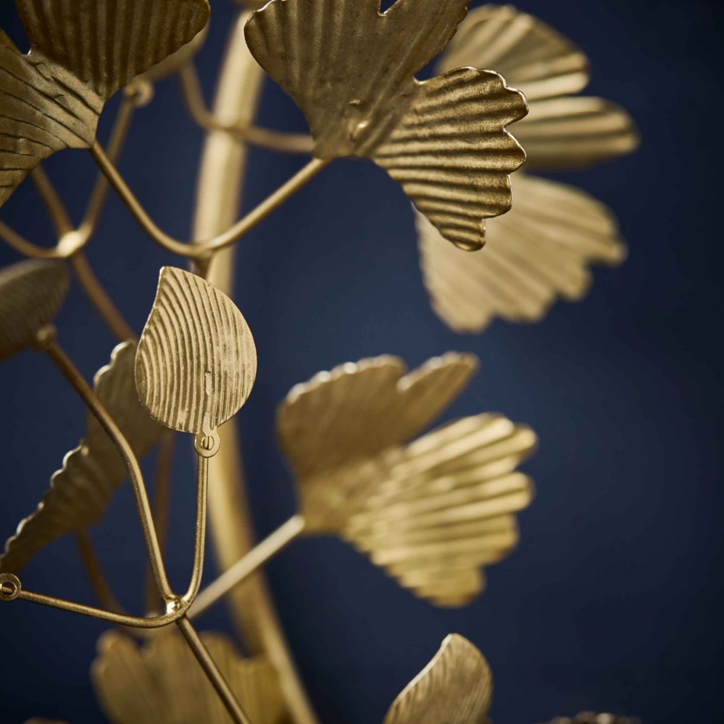 Handmade Brass Twigs Leaf Wreath