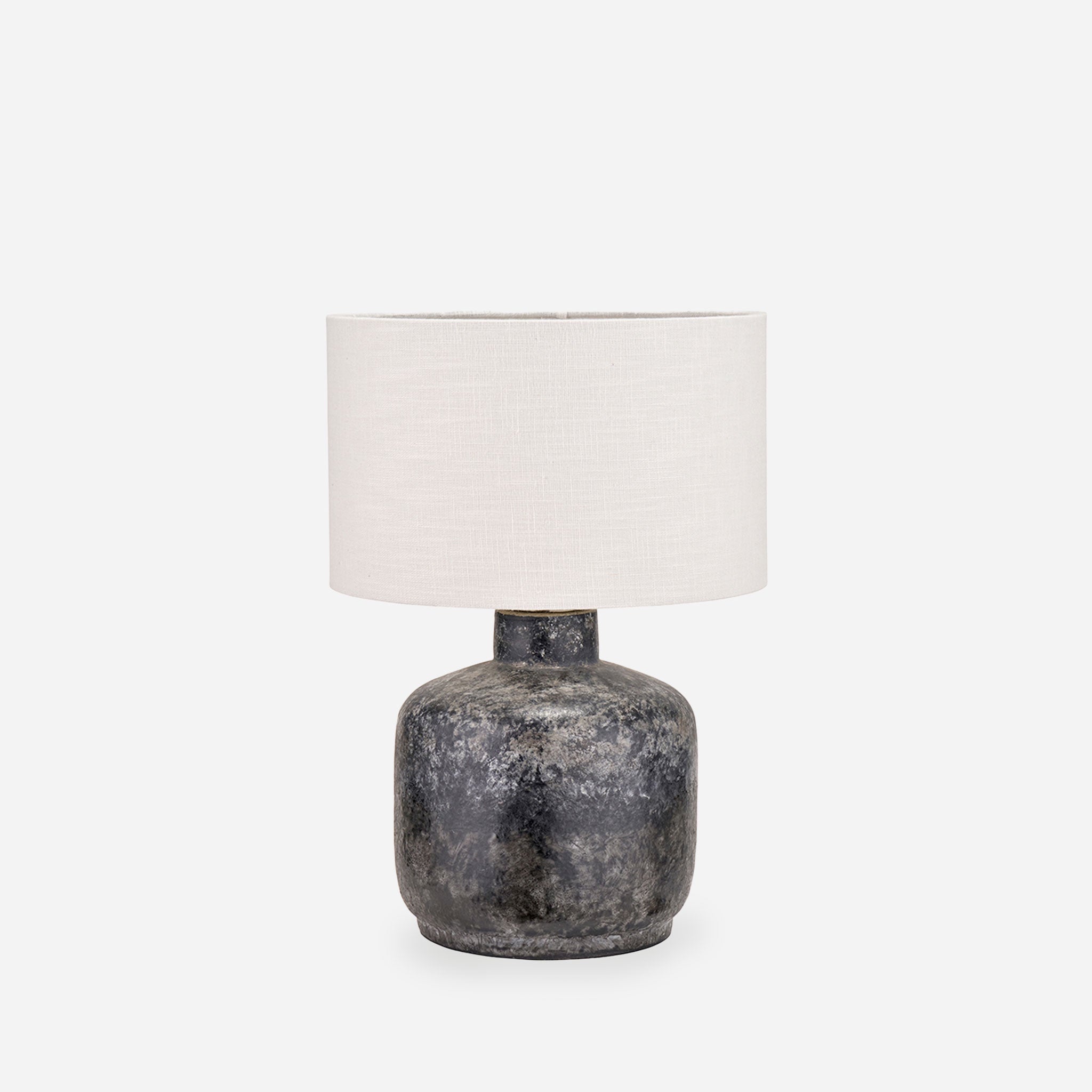 Vulcan Textured Volcanic Effect Small Stoneware Table Lamp