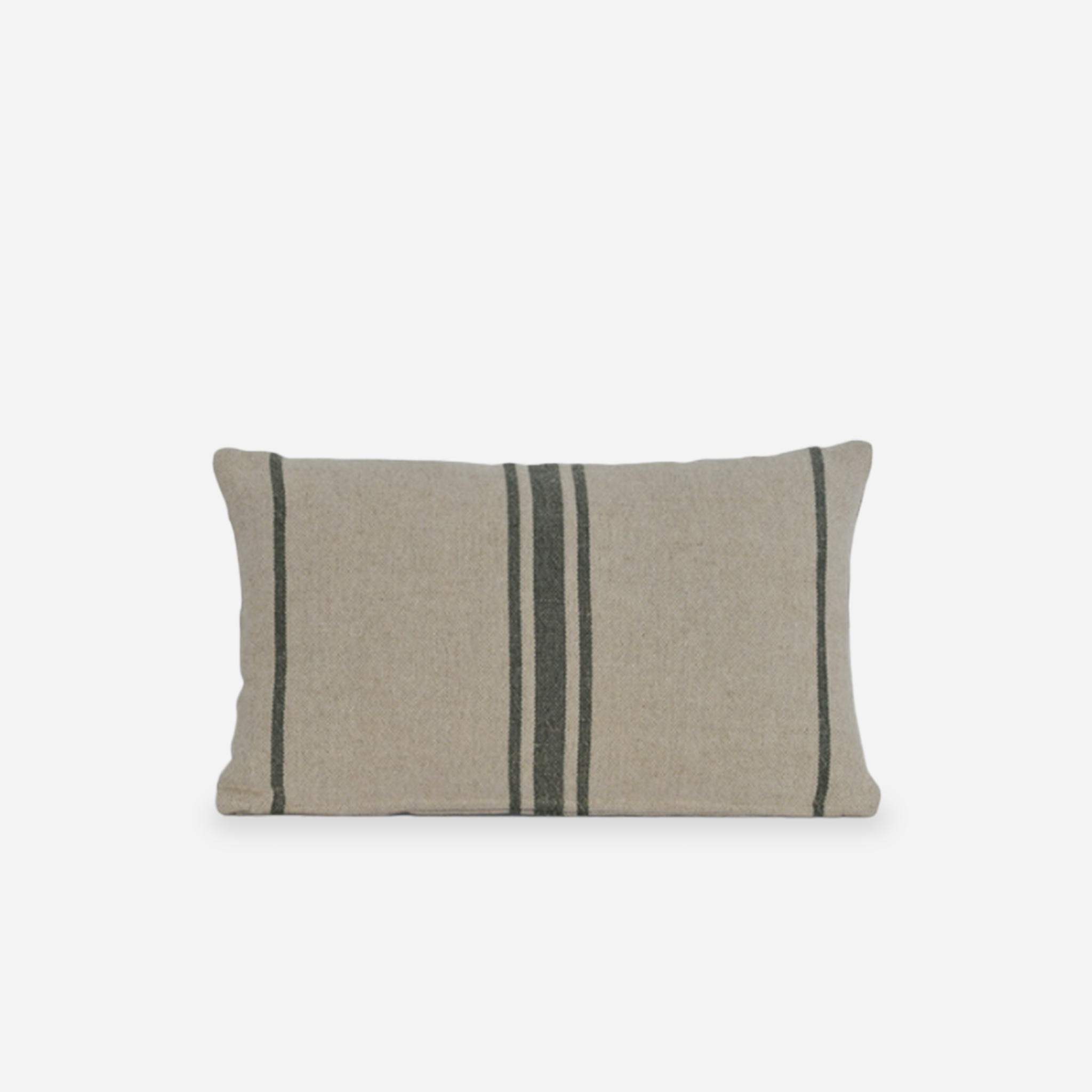 Windrush Stripe Cushion | Forest Green | 30 x 50