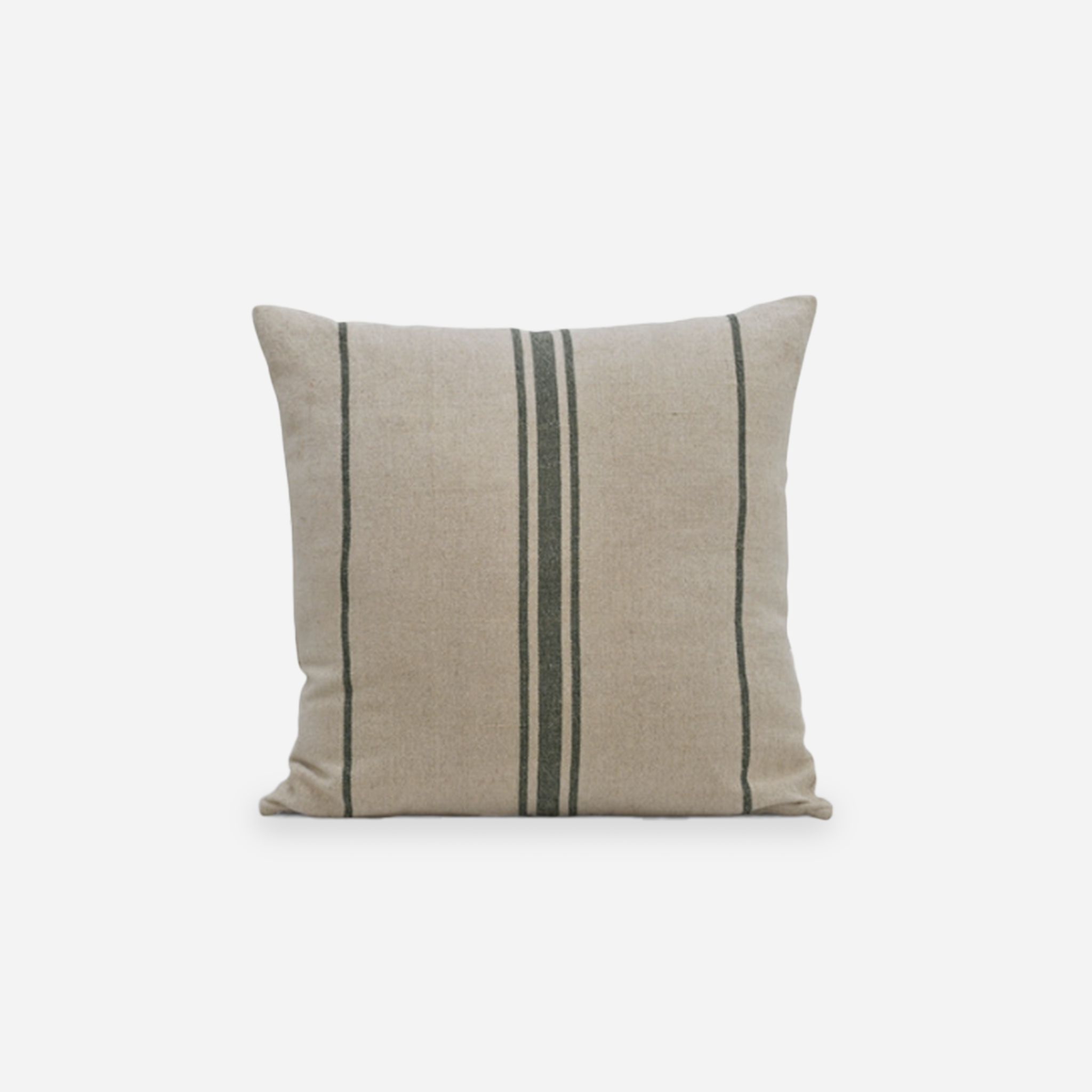 Windrush Stripe Cushion | Forest Green | 60 x 60