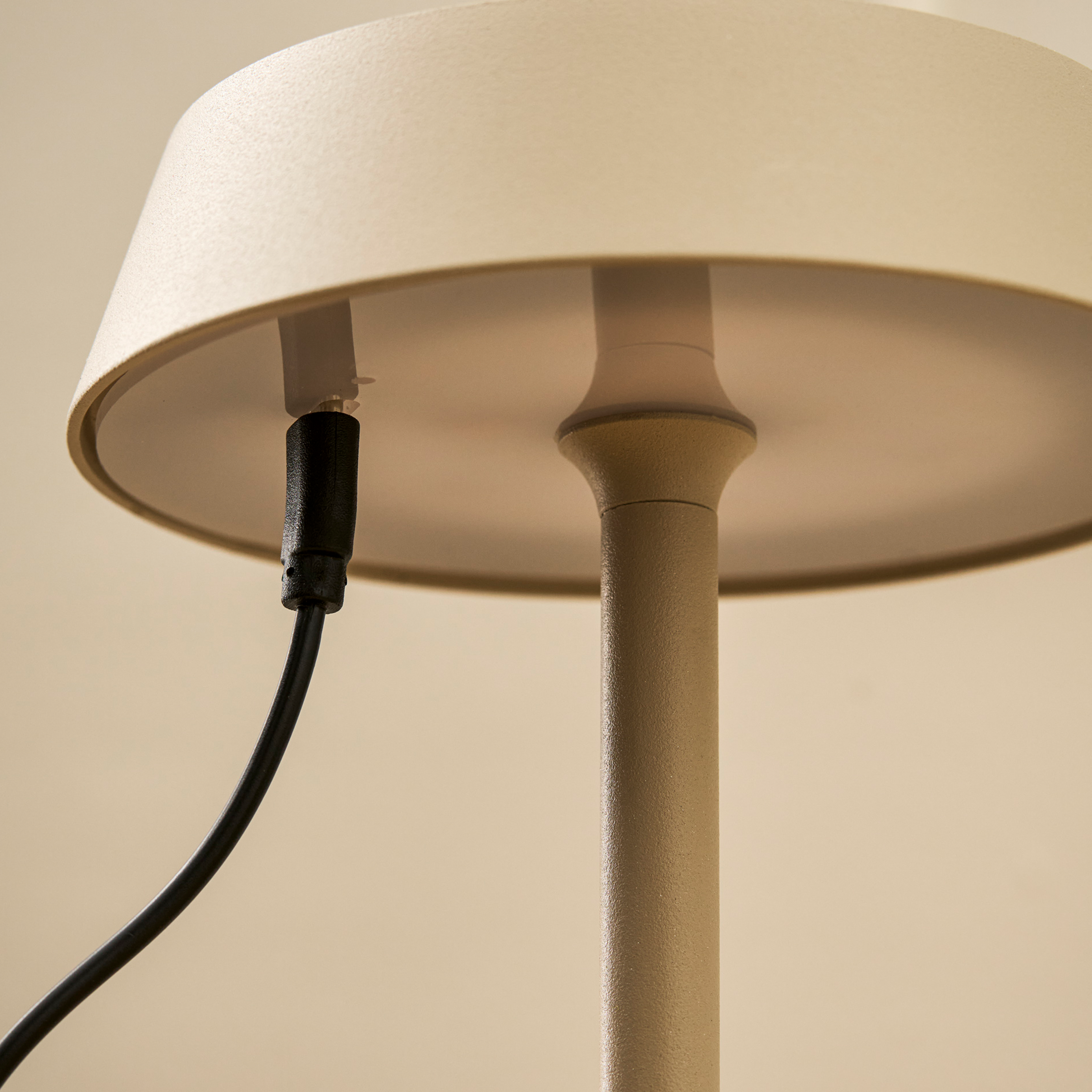 Winstone Rechargeable Slim Table Lamp | Clay