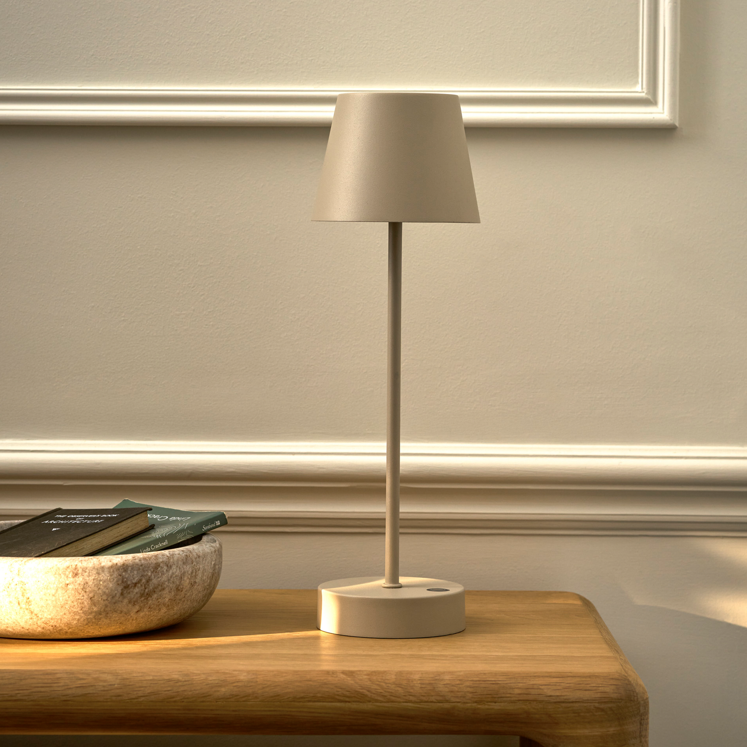 Winstone Rechargeable Table Lamp | Clay