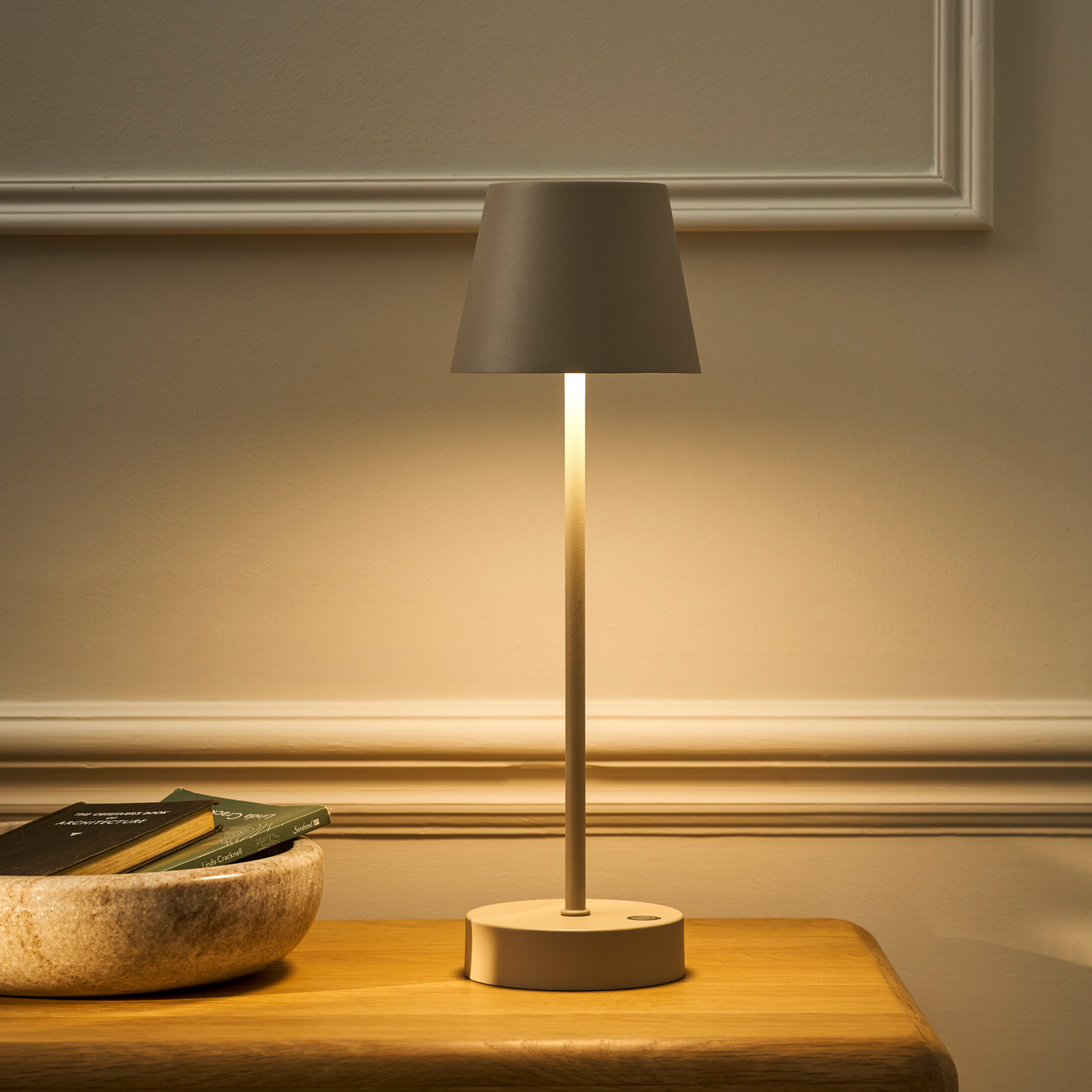 Winstone Rechargeable Table Lamp | Clay